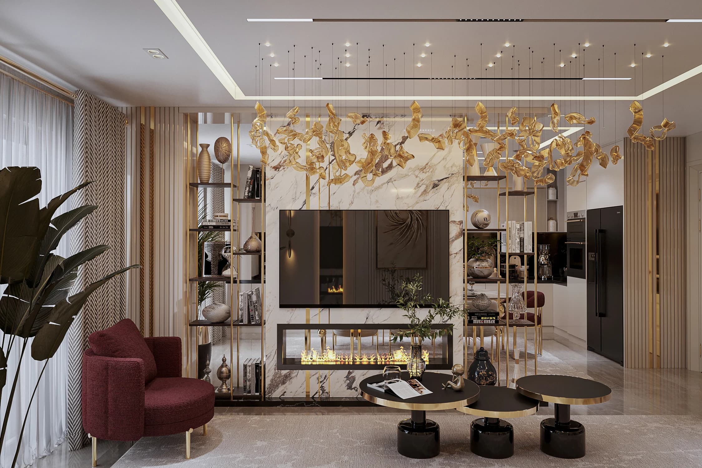 Fulya Koç Villa — mutfak görselleştirmesi