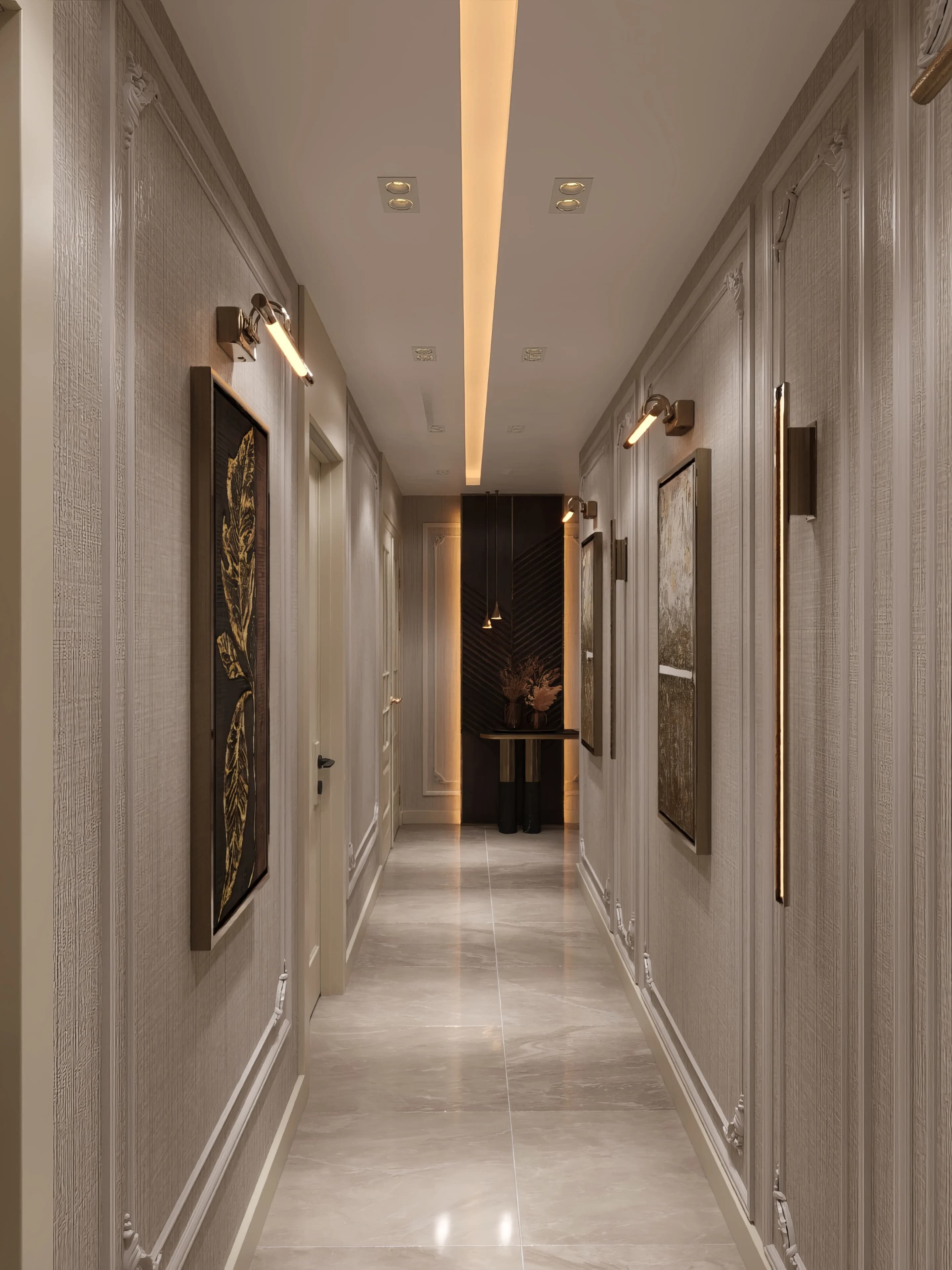 Fulya Koç Villa — hol görselleştirmesi