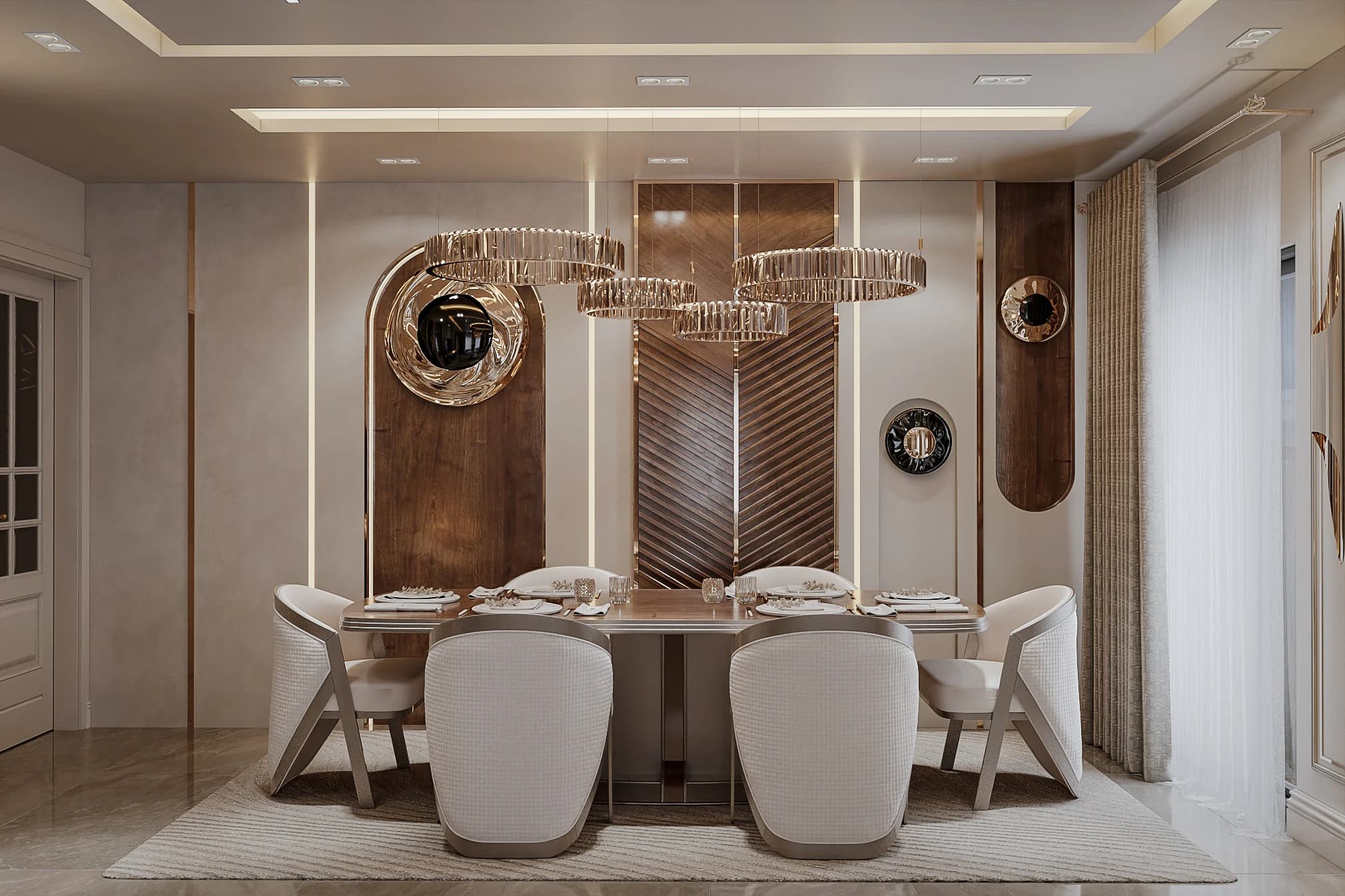 Fulya Koç Villa — salon görselleştirmesi