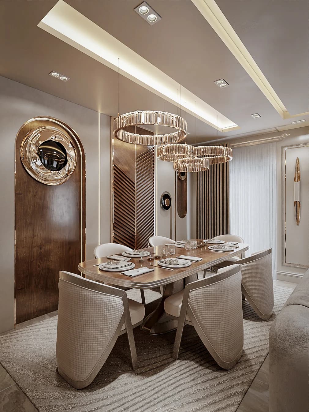 Fulya Koç Villa — salon görselleştirmesi