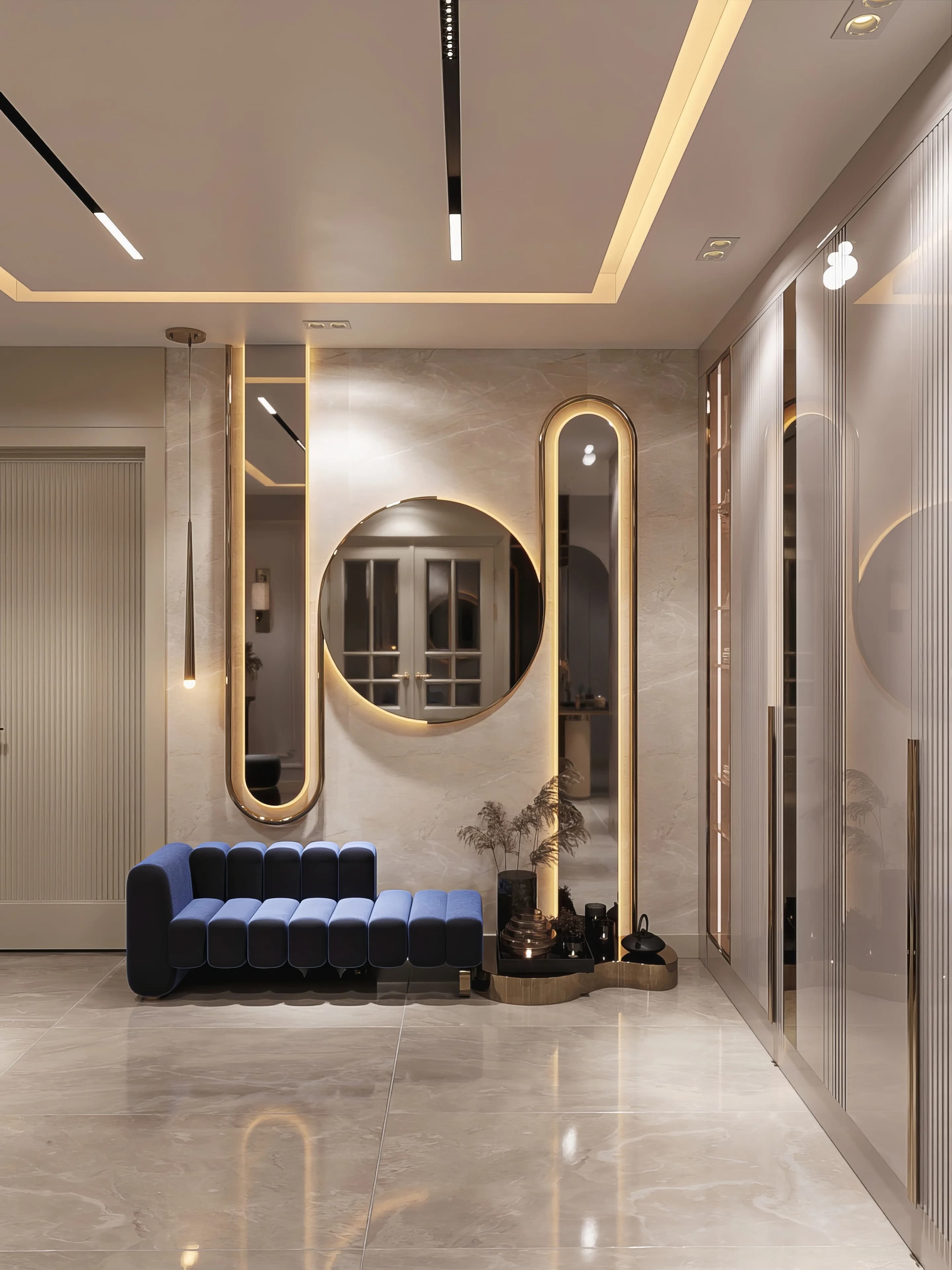 Fulya Koç Villa — hol görselleştirmesi