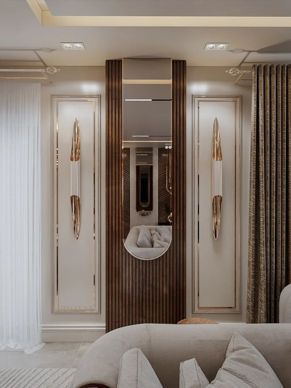 Fulya Koç Villa — salon görselleştirmesi