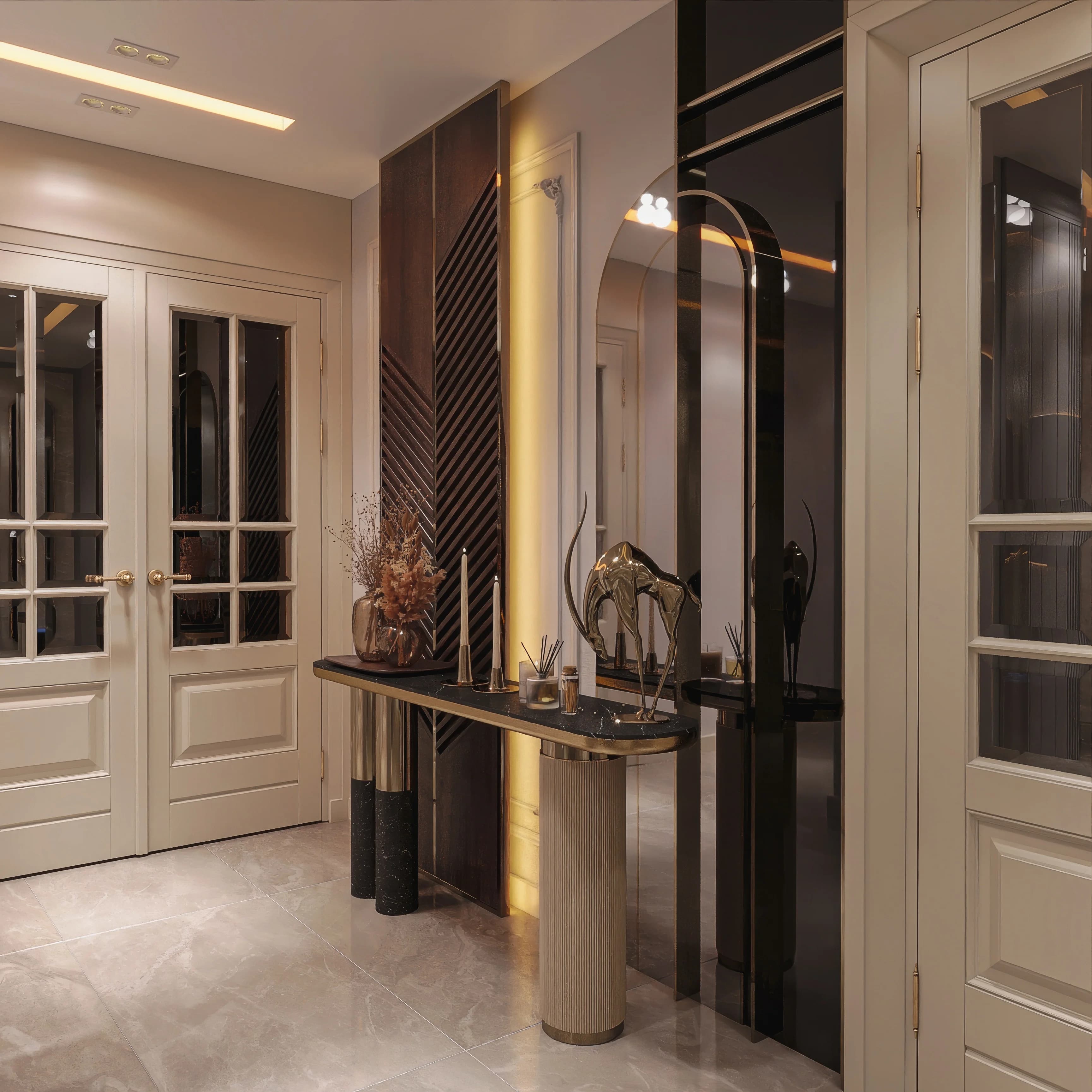 Fulya Koç Villa — hol görselleştirmesi