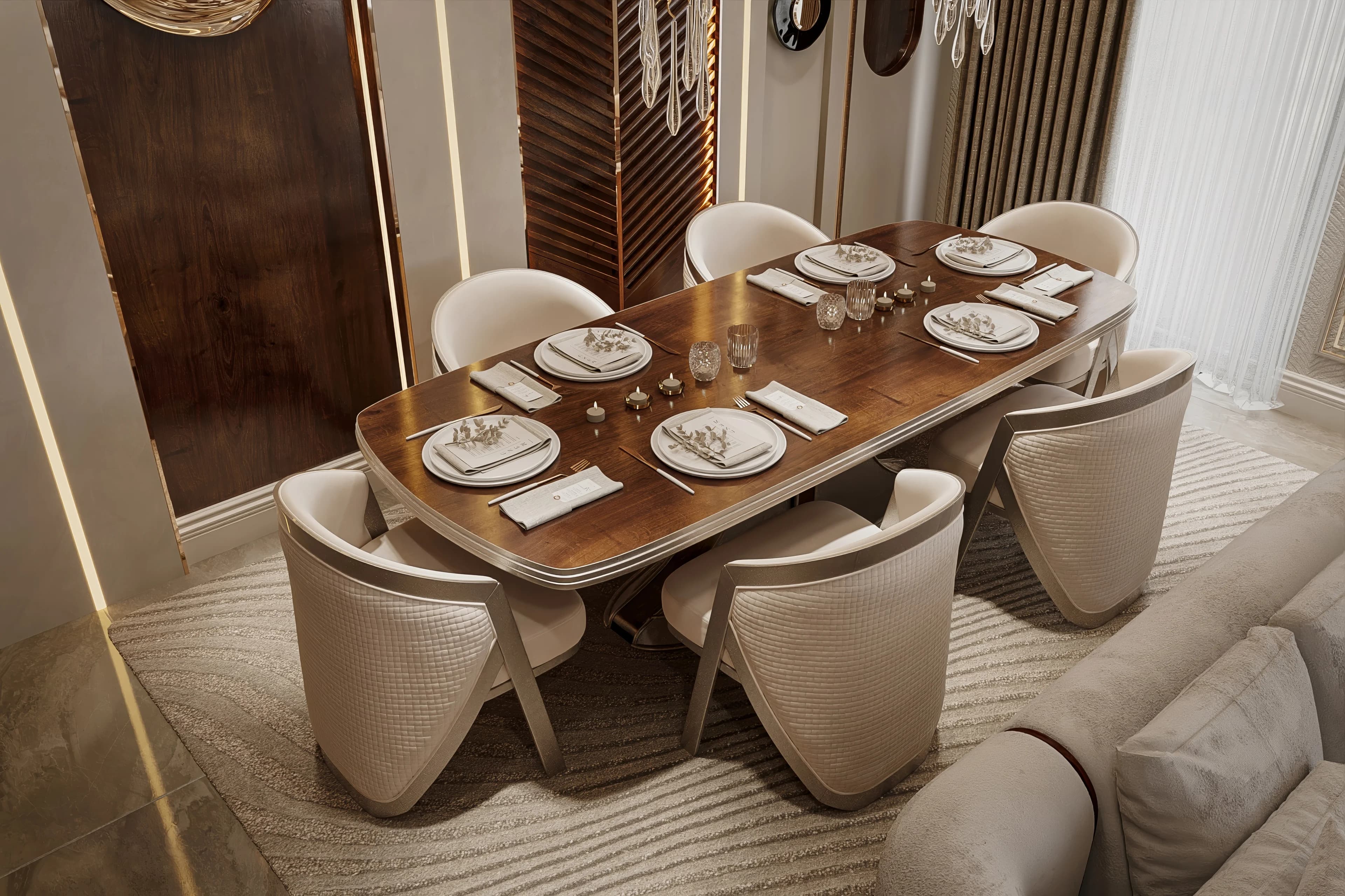 Fulya Koç Villa — salon görselleştirmesi