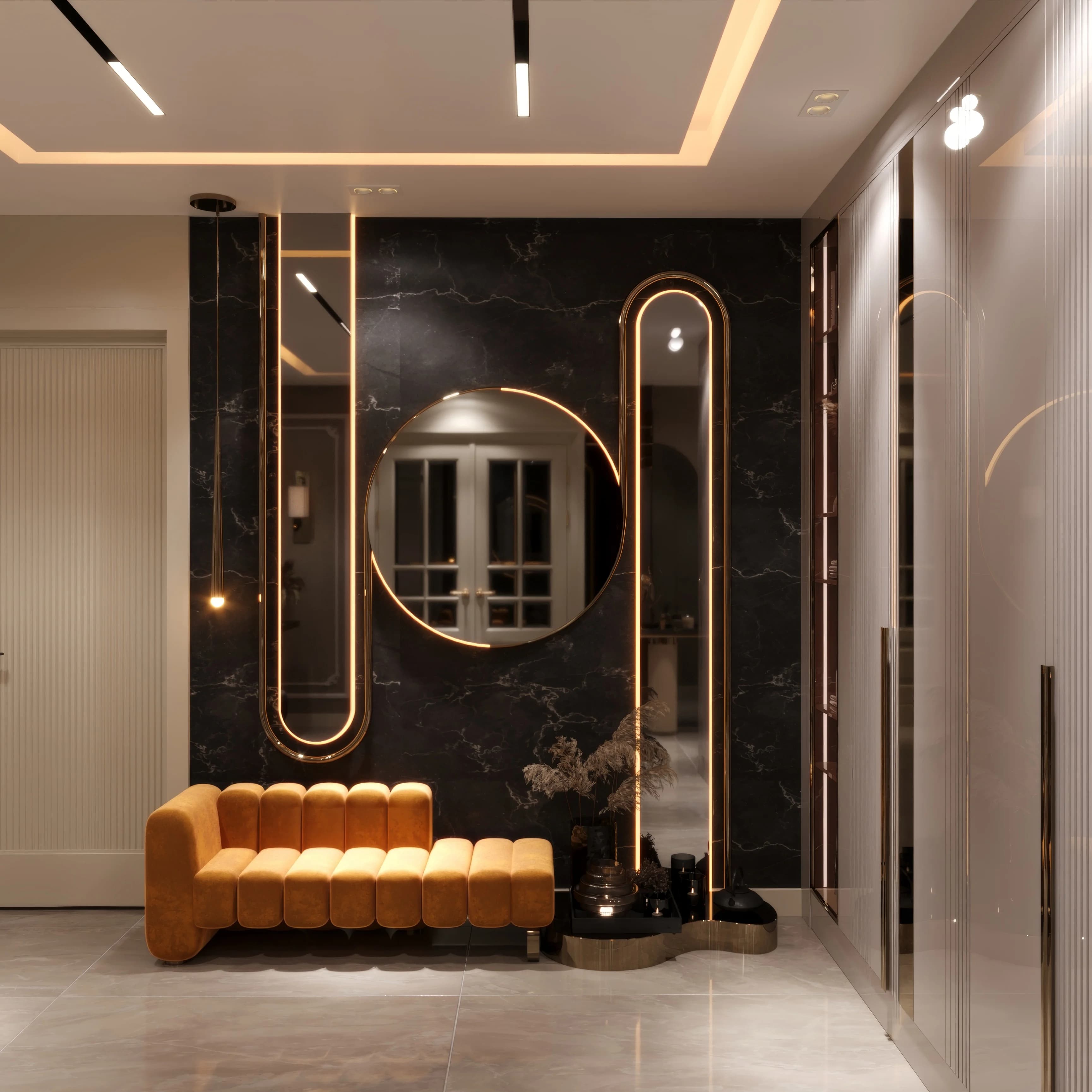 Fulya Koç Villa — hol görselleştirmesi