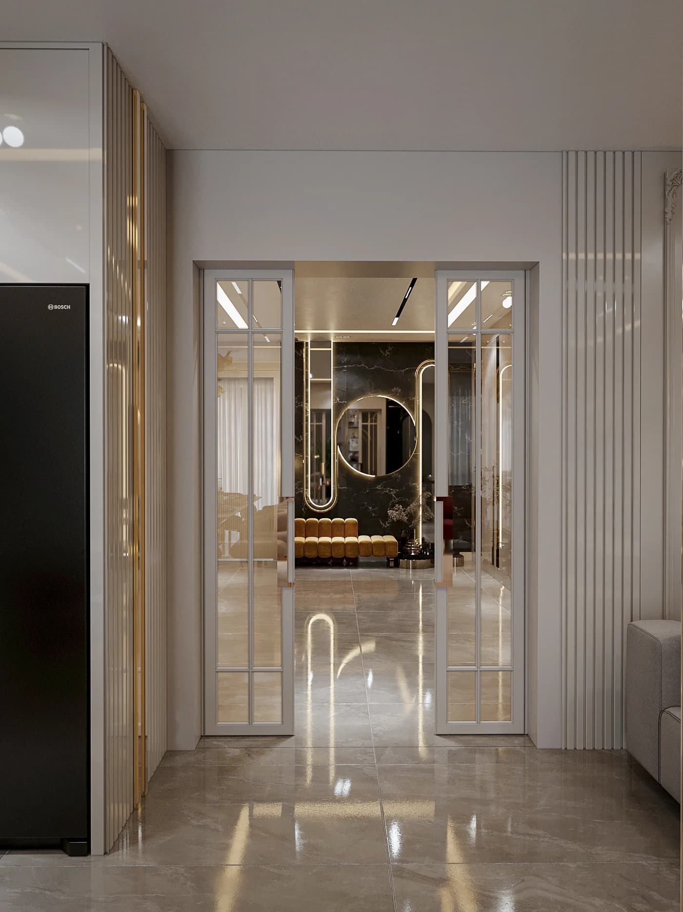 Fulya Koç Villa — hol görselleştirmesi