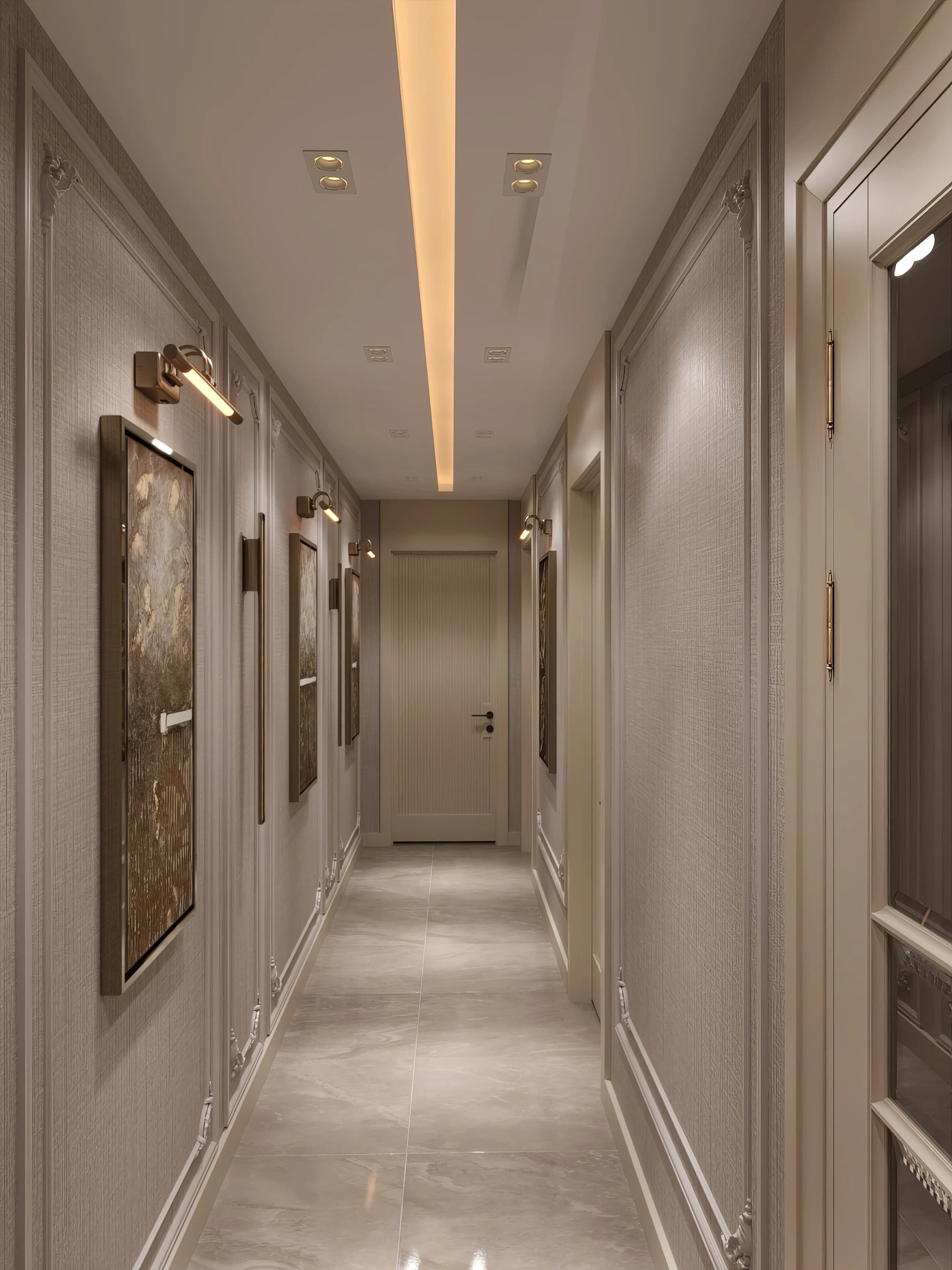 Fulya Koç Villa — hol görselleştirmesi
