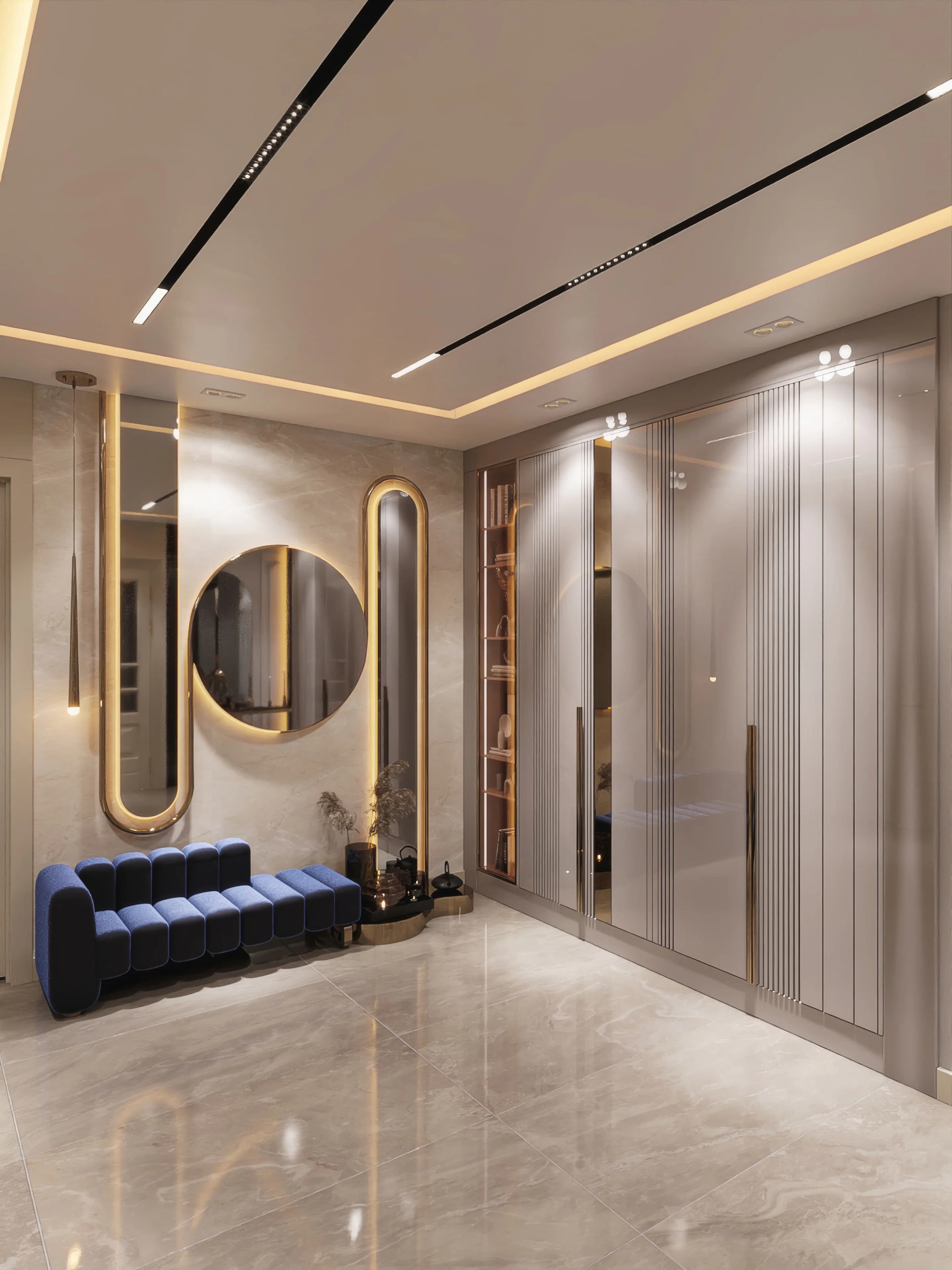 Fulya Koç Villa — hol görselleştirmesi