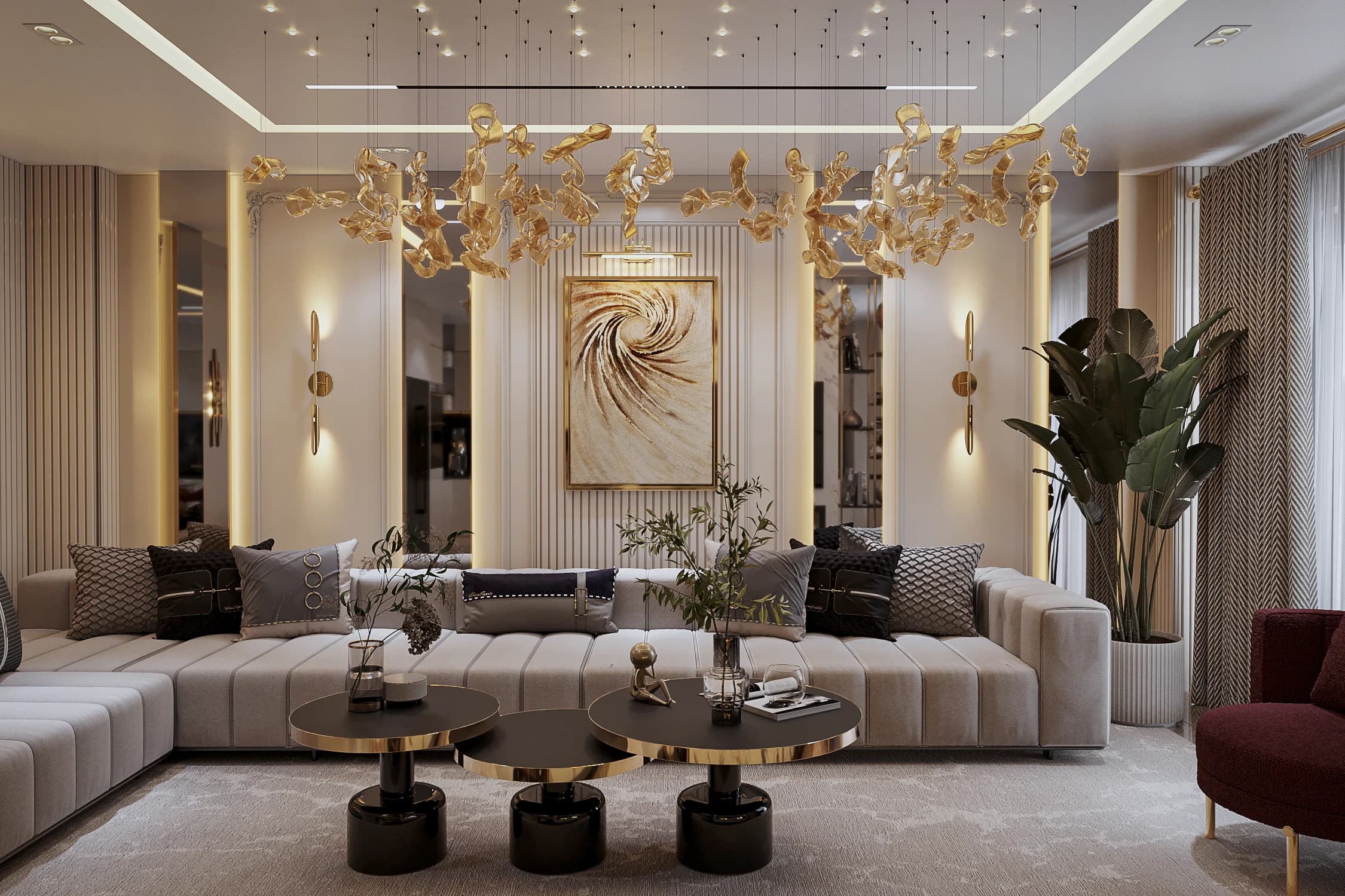 Fulya Koç Villa — mutfak görselleştirmesi