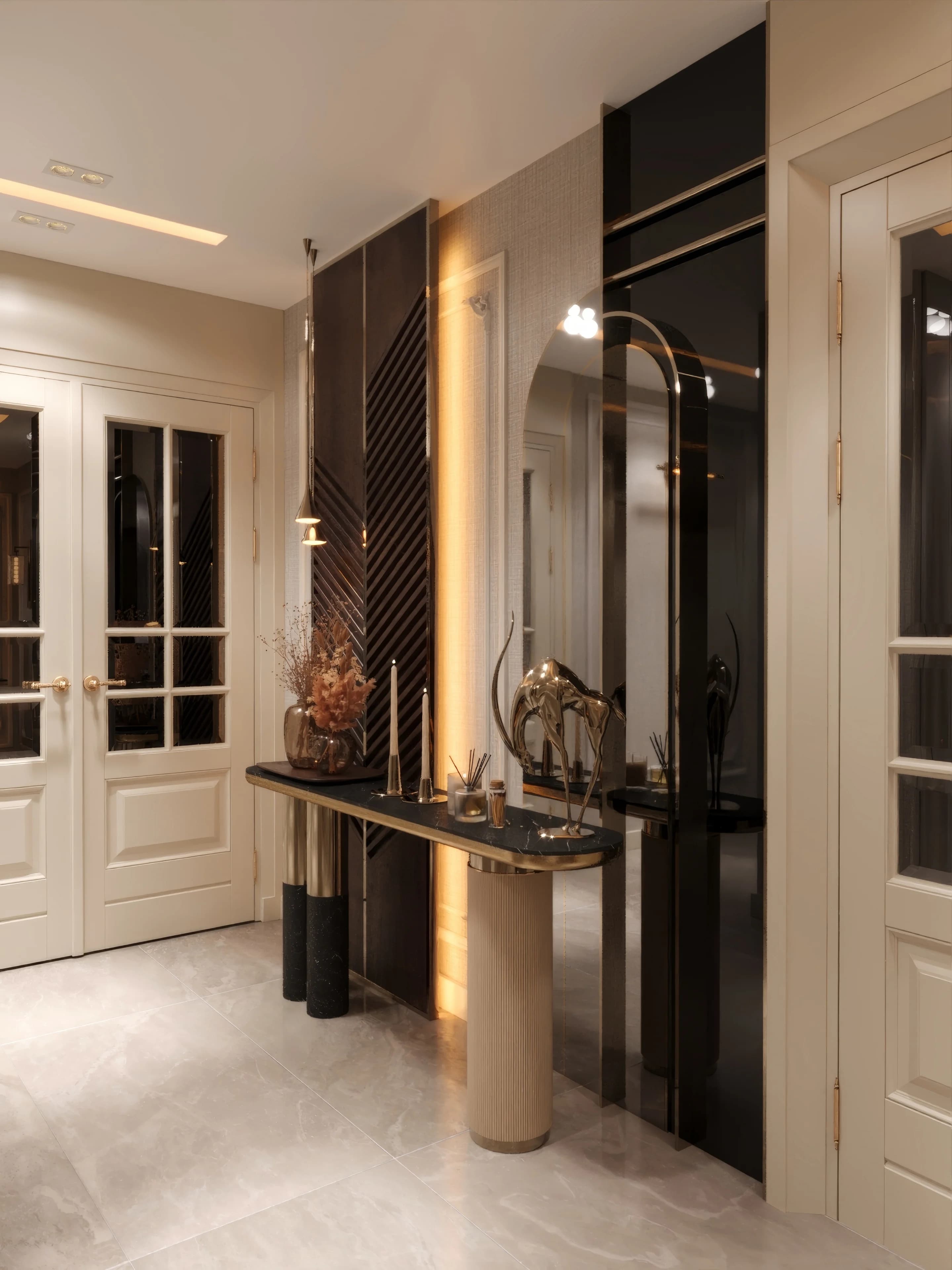 Fulya Koç Villa — hol görselleştirmesi