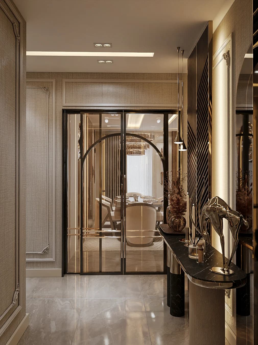 Fulya Koç Villa — salon görselleştirmesi