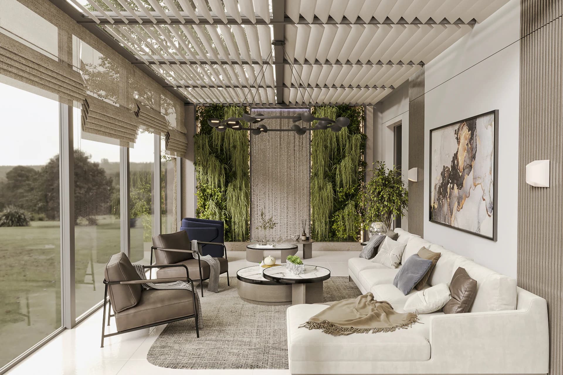 Havva Akbilen Villa / Almanya — kış bahçesi görselleştirmesi
