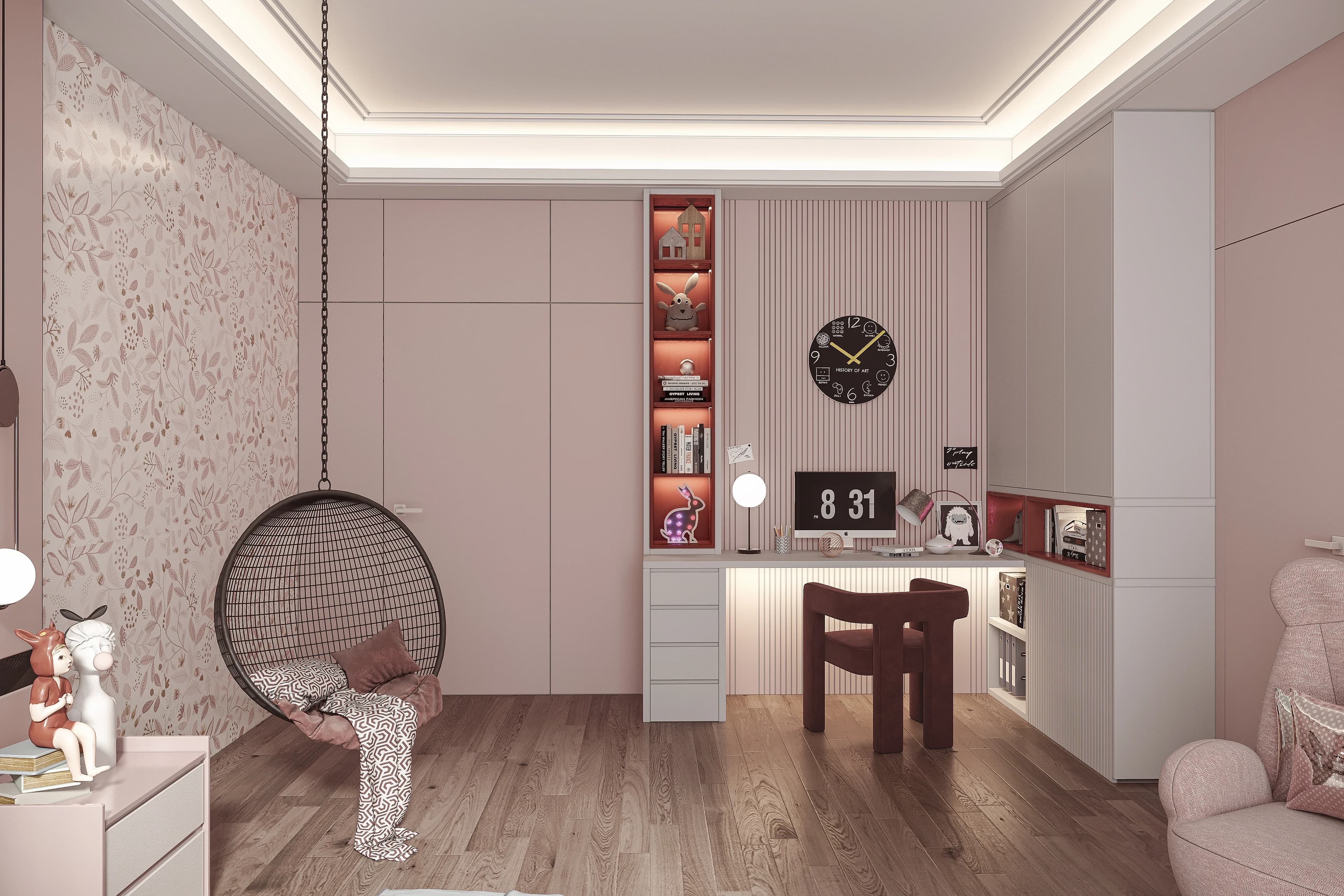 Havva Akbilen Villa / Almanya — çocuk odası · kız görselleştirmesi