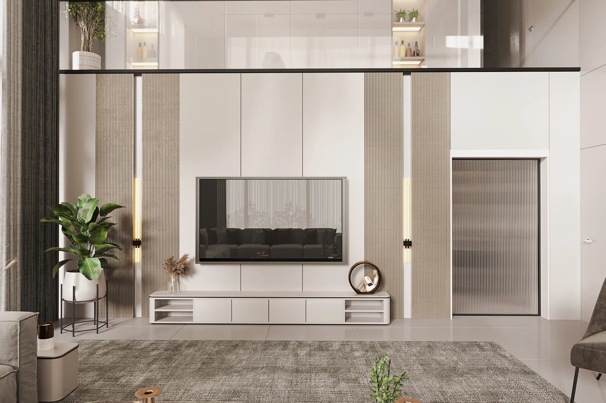 Havva Akbilen Villa / Almanya — salon görselleştirmesi