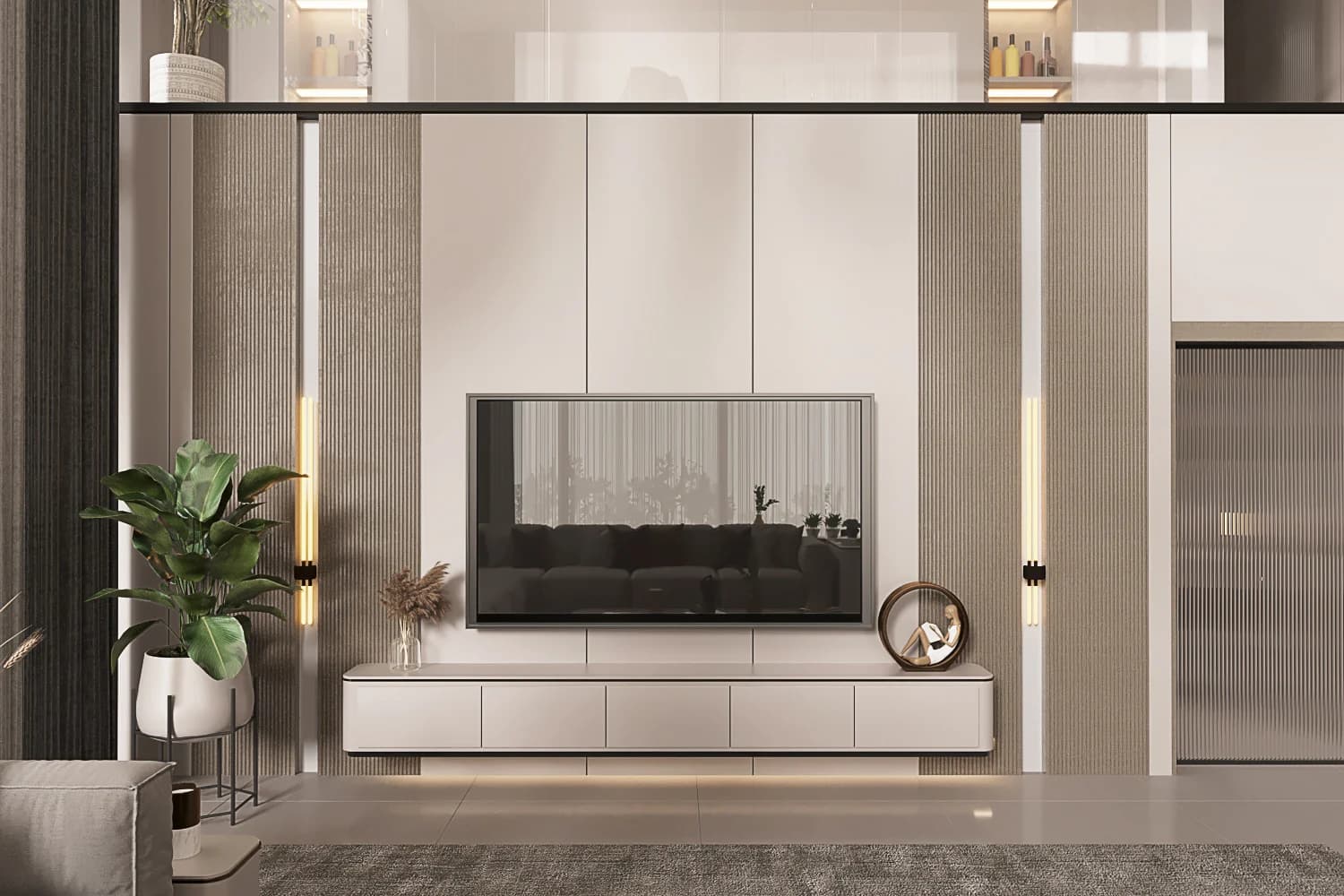Havva Akbilen Villa / Almanya — salon görselleştirmesi