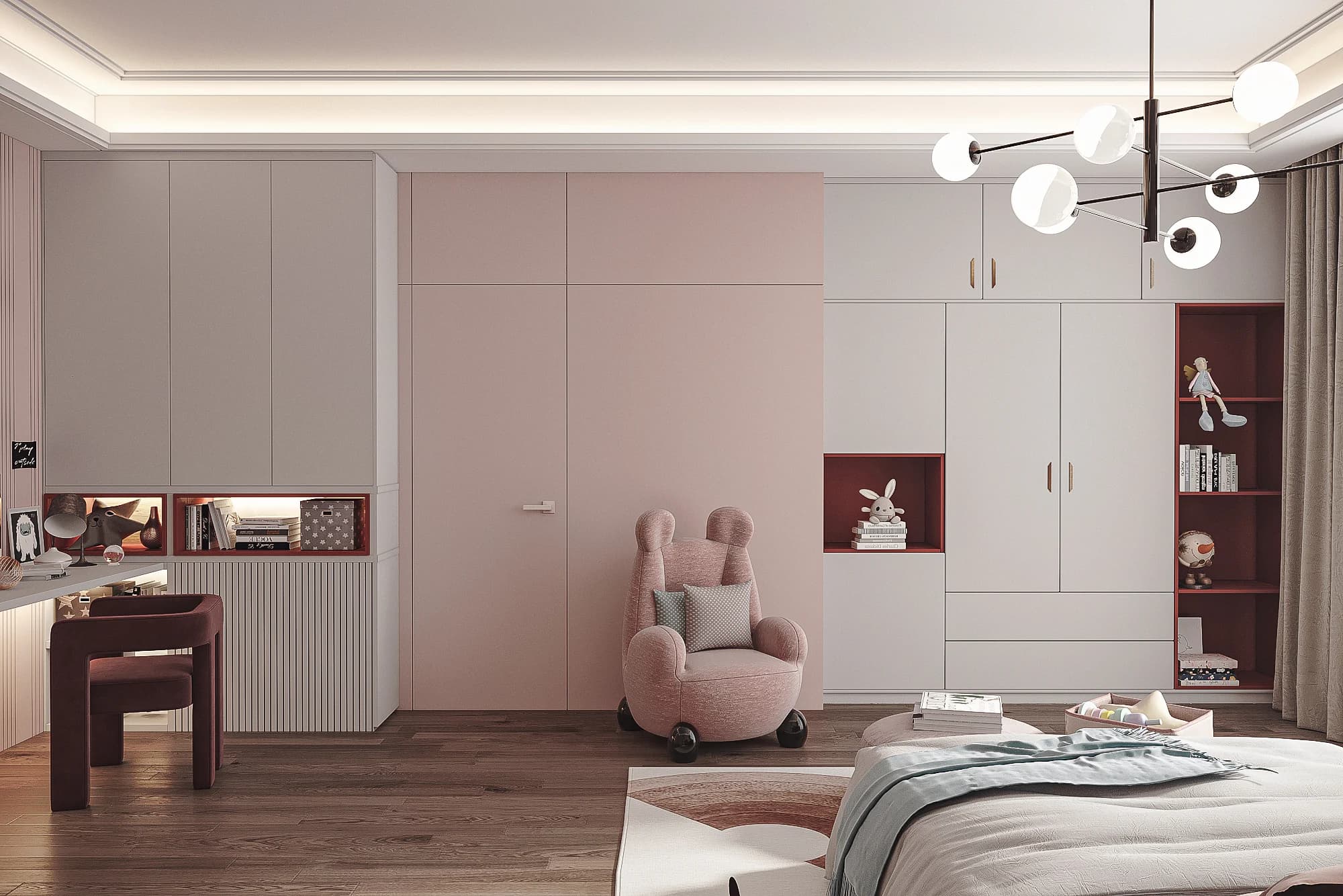 Havva Akbilen Villa / Almanya — çocuk odası · kız görselleştirmesi