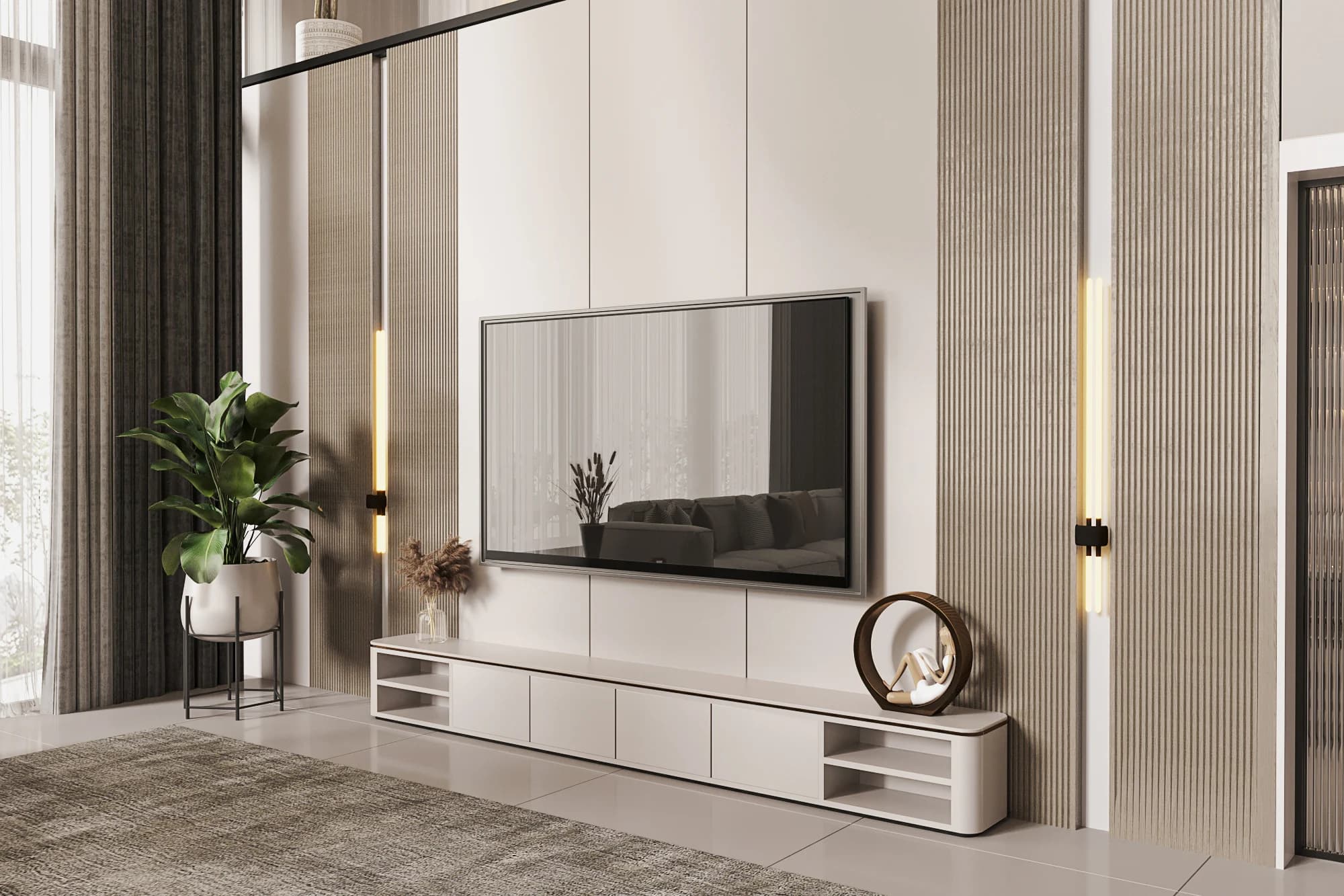 Havva Akbilen Villa / Almanya — salon görselleştirmesi