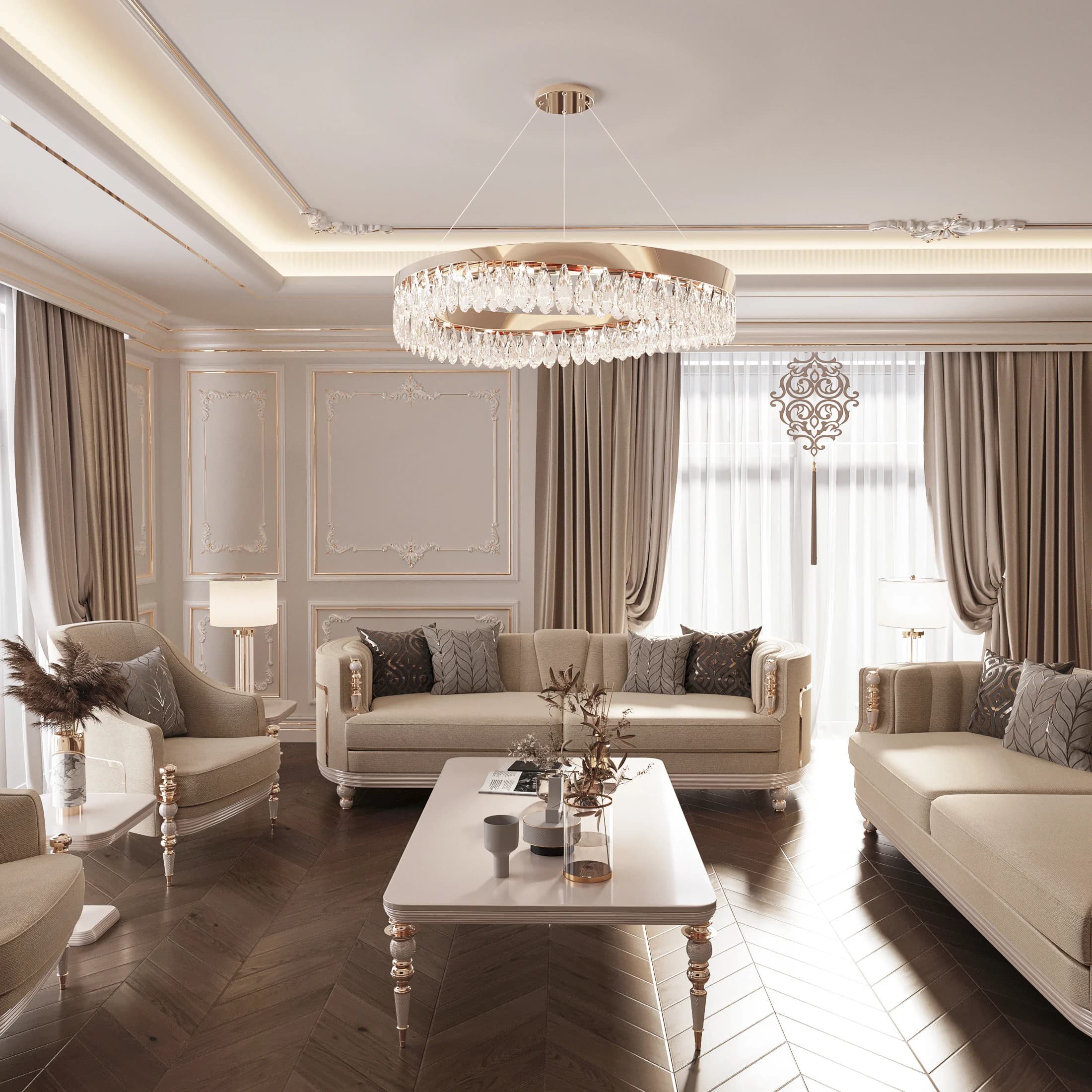 Kadir Bey Villa — salon görselleştirmesi
