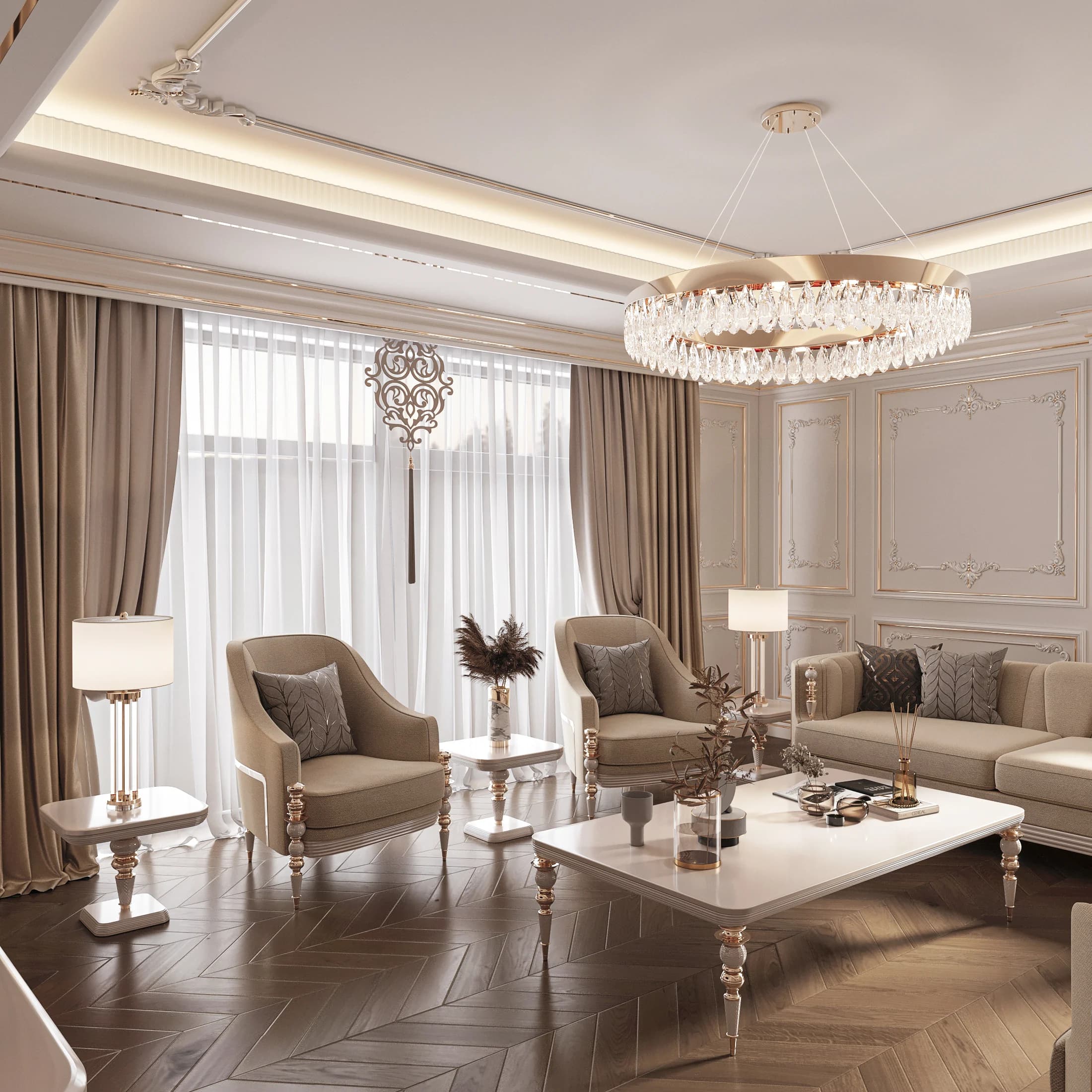 Kadir Bey Villa — salon görselleştirmesi