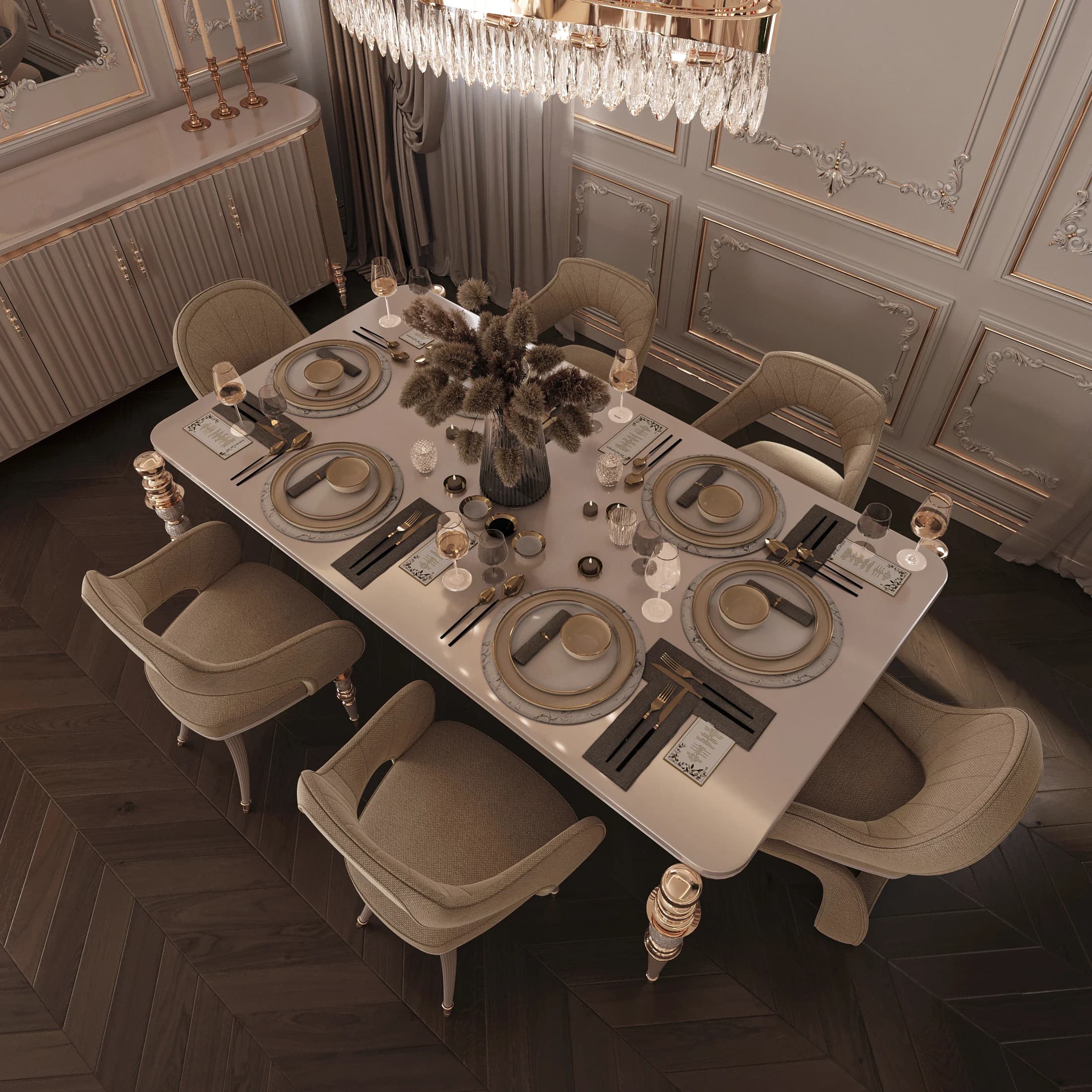 Kadir Bey Villa — salon görselleştirmesi