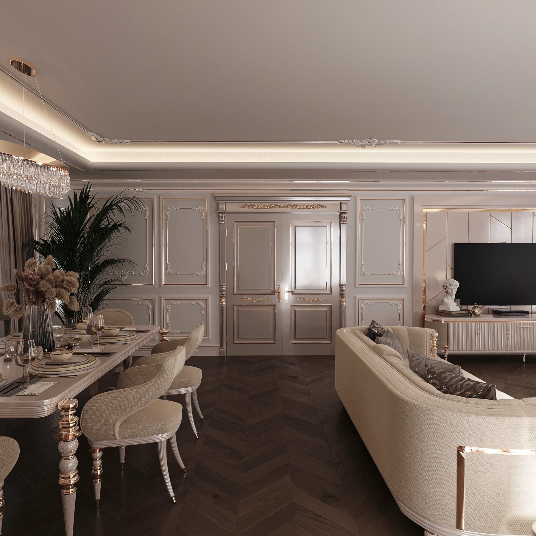 Kadir Bey Villa — salon görselleştirmesi