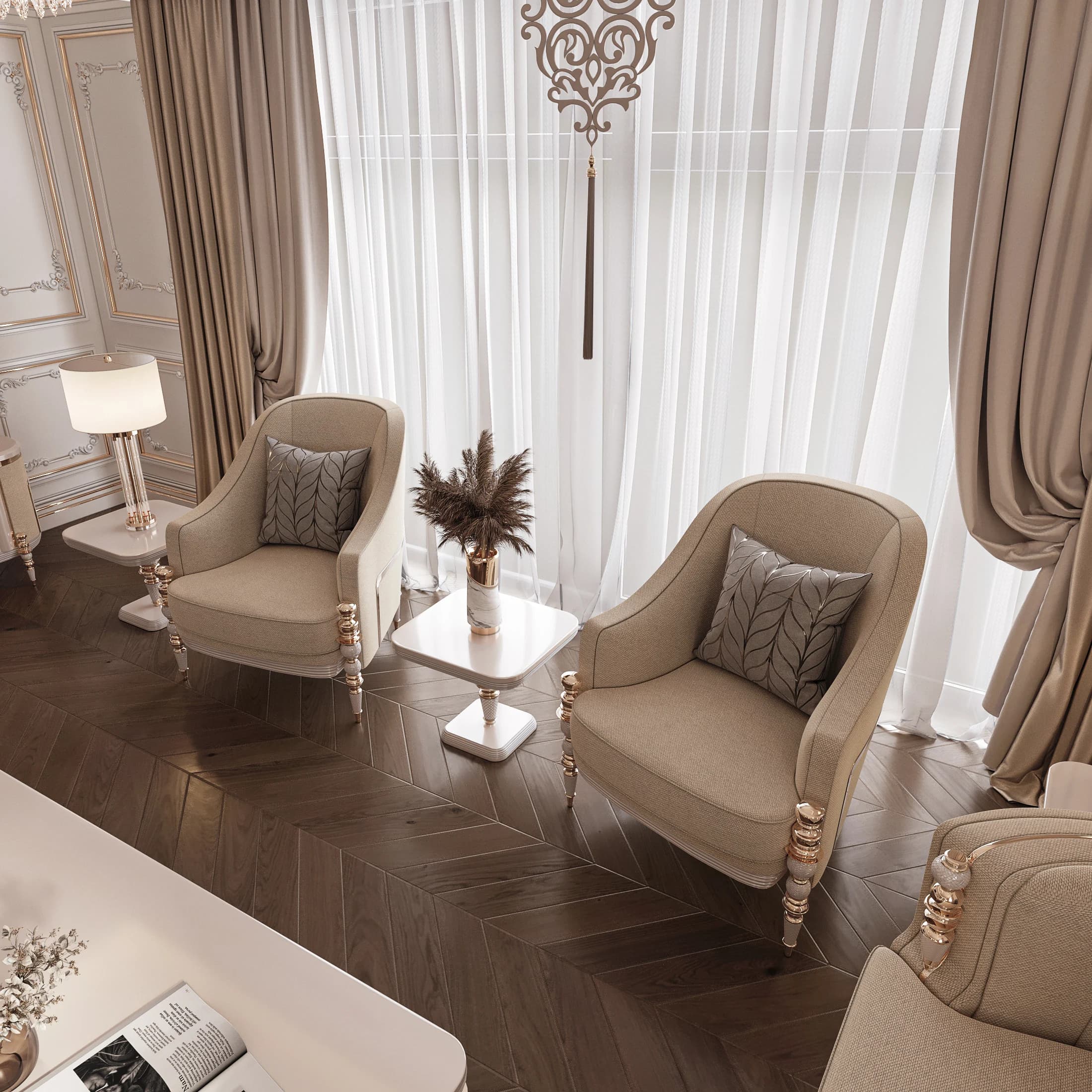 Kadir Bey Villa — salon görselleştirmesi