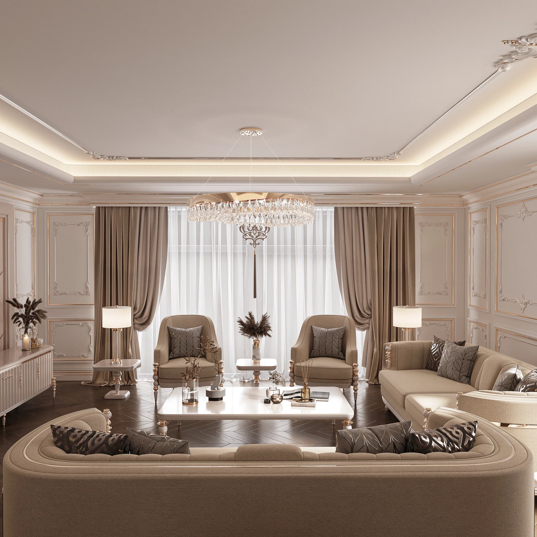 Kadir Bey Villa — salon görselleştirmesi