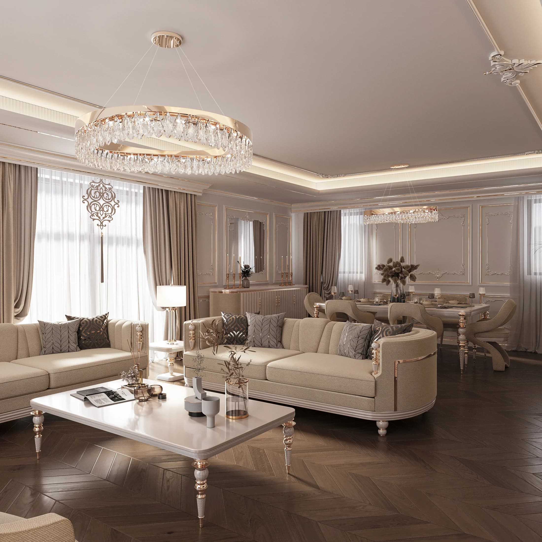 Kadir Bey Villa — salon görselleştirmesi