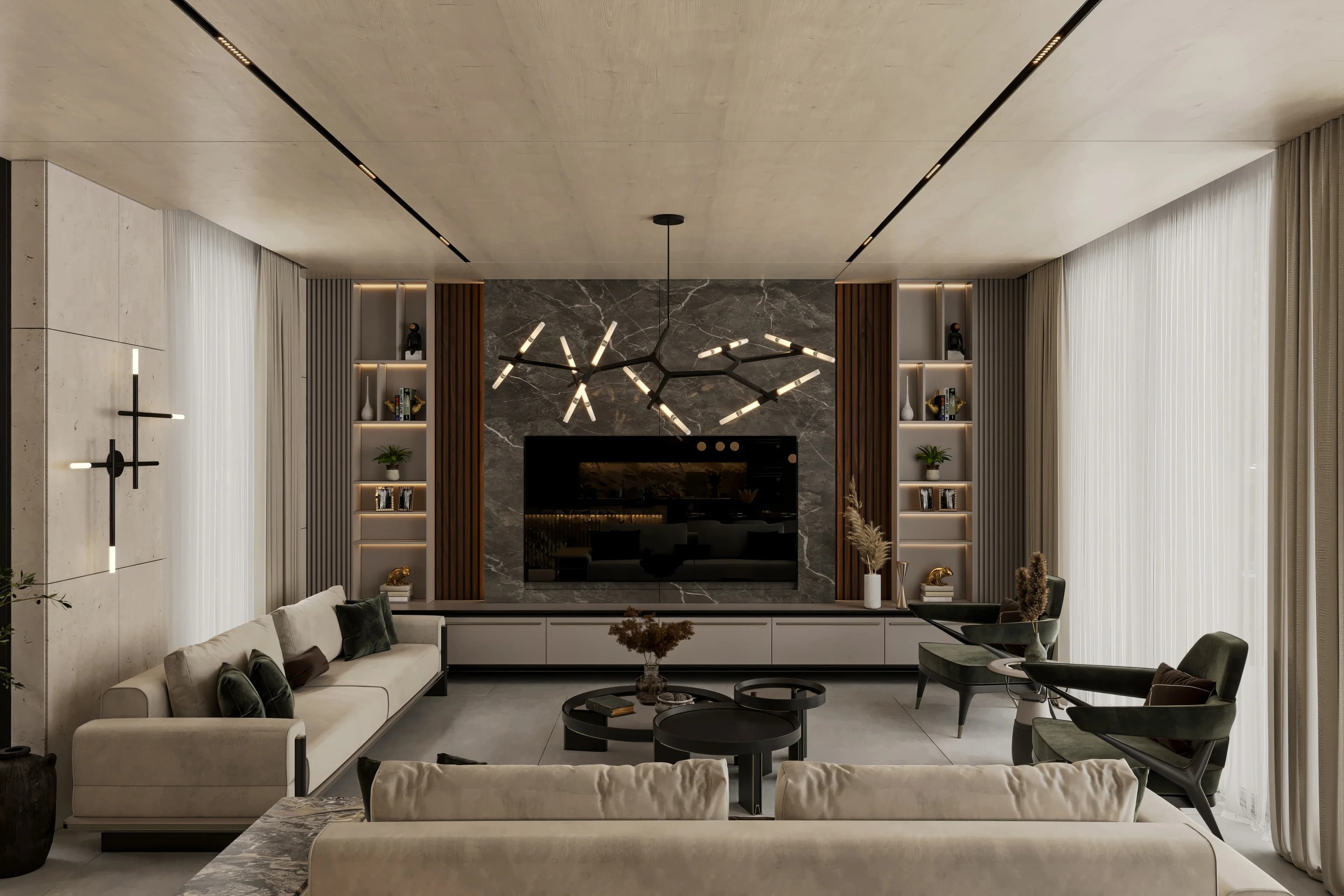 Kanada Villa / Yaşam alanı — mutfak görselleştirmesi