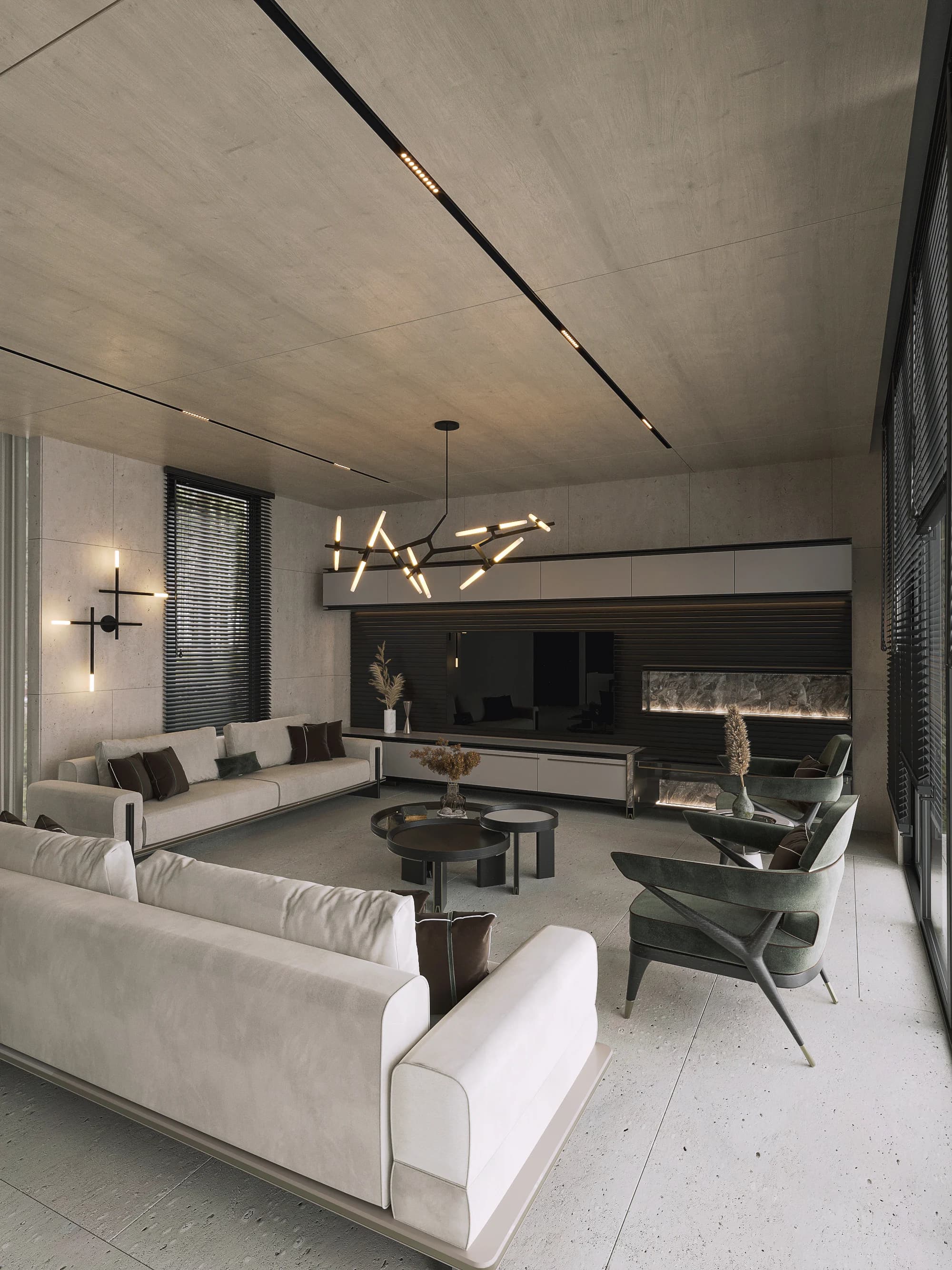 Kanada Villa / Yaşam alanı — mutfak görselleştirmesi