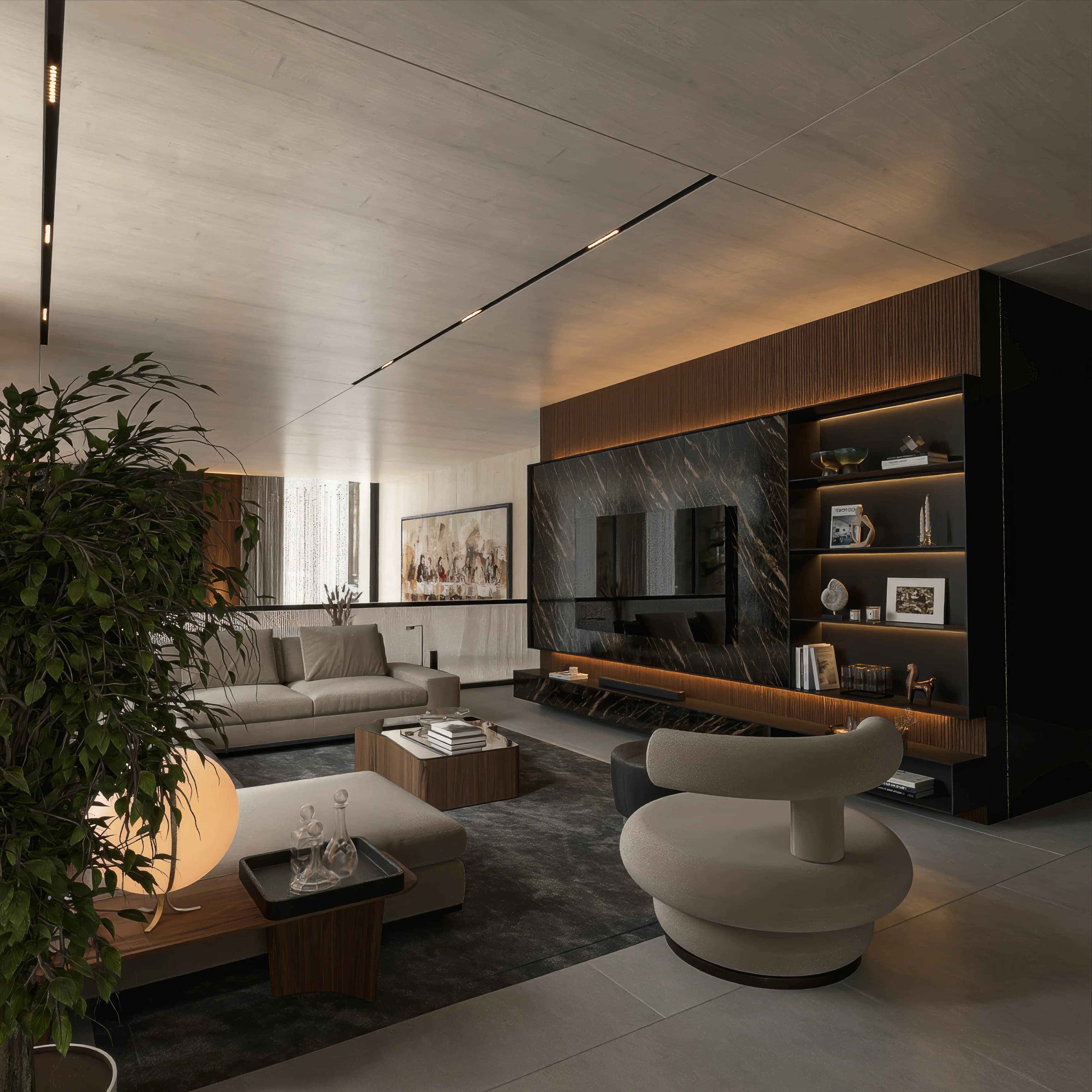 Kanada Villa / Yaşam alanı — proje görselleri görselleştirmesi