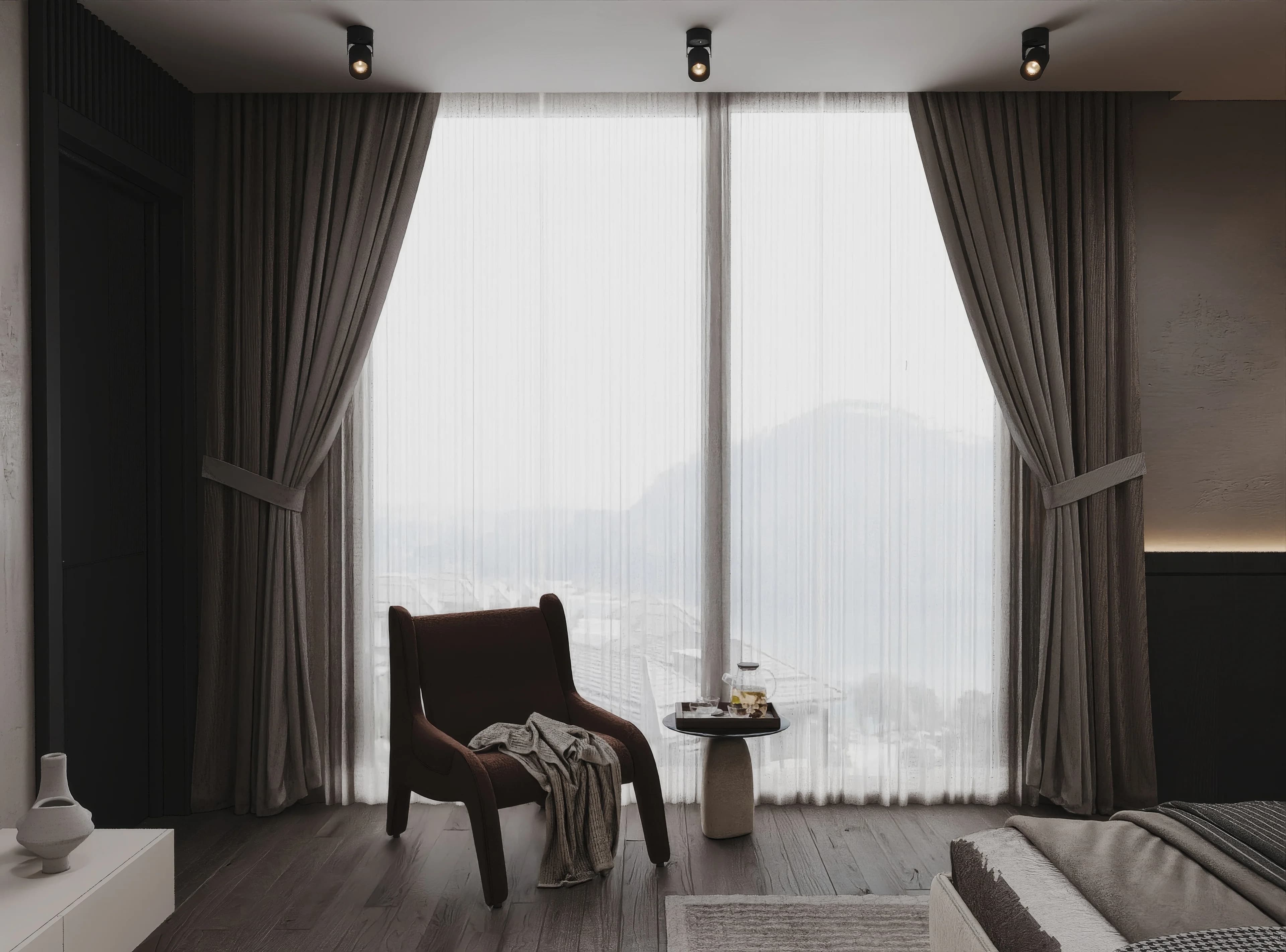 Kanada Villa / Yaşam alanı — misafir odası görselleştirmesi