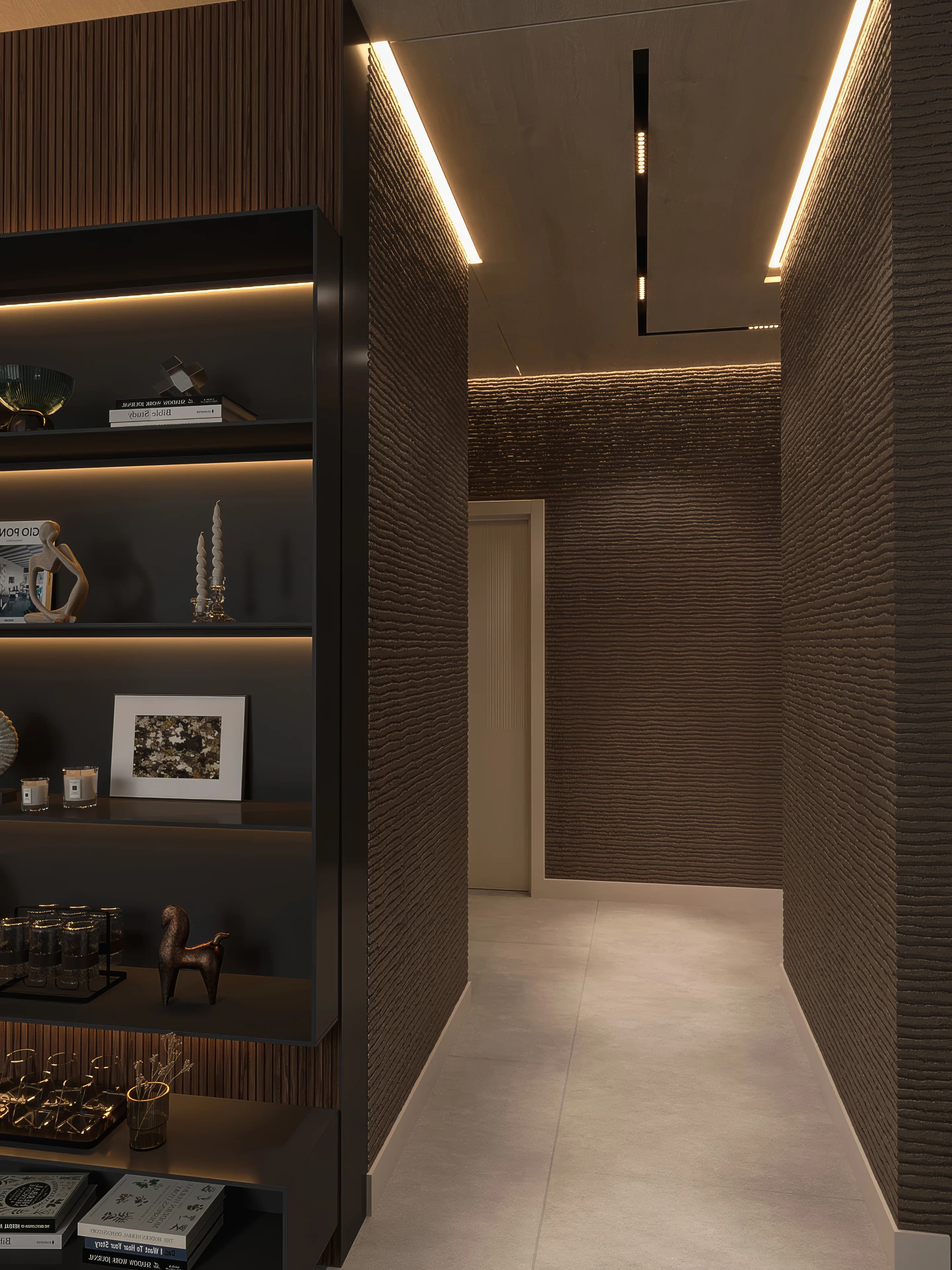 Kanada Villa / Yaşam alanı — koridor görselleştirmesi