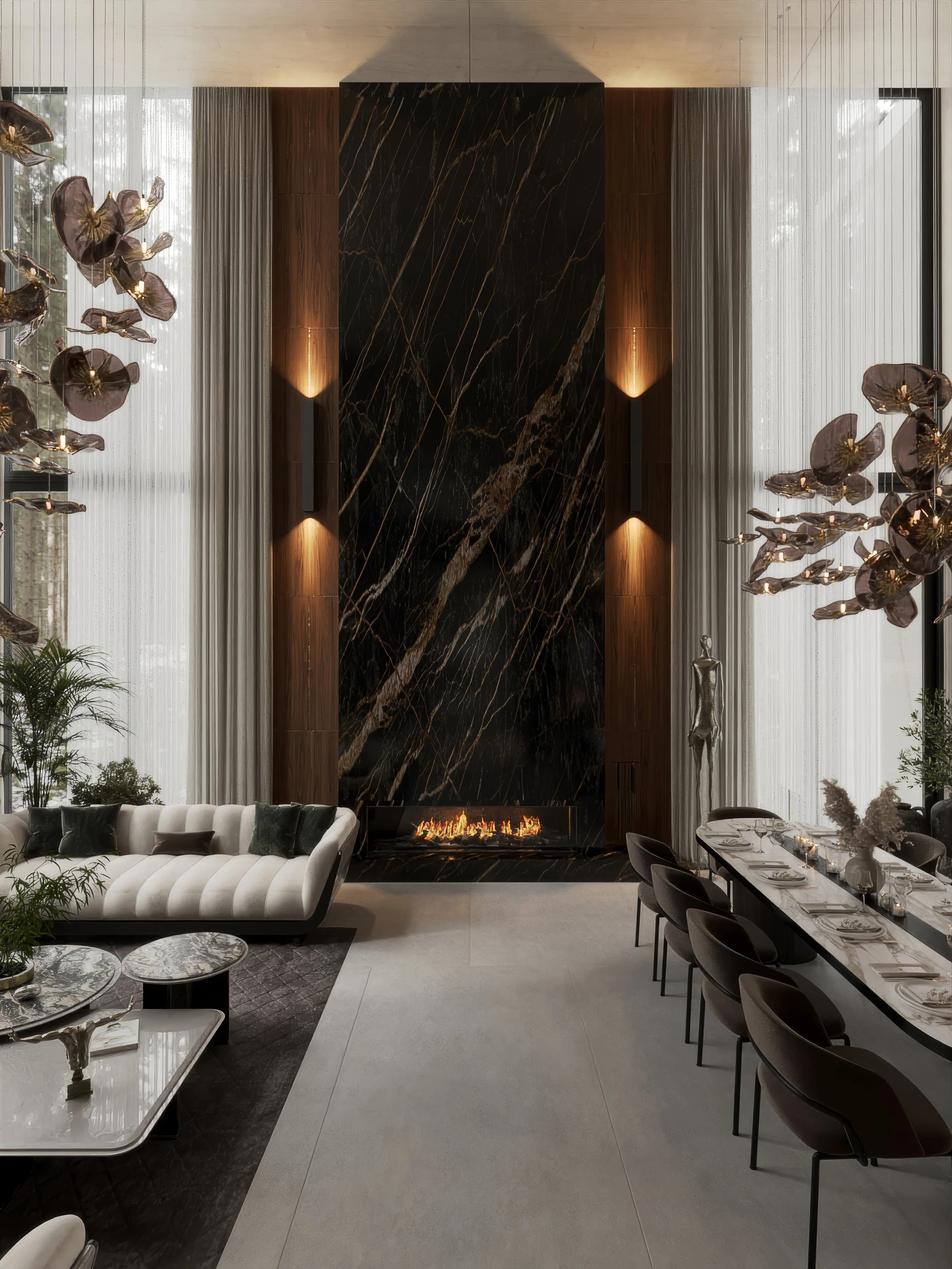 Kanada Villa / Yaşam alanı — mutfak görselleştirmesi