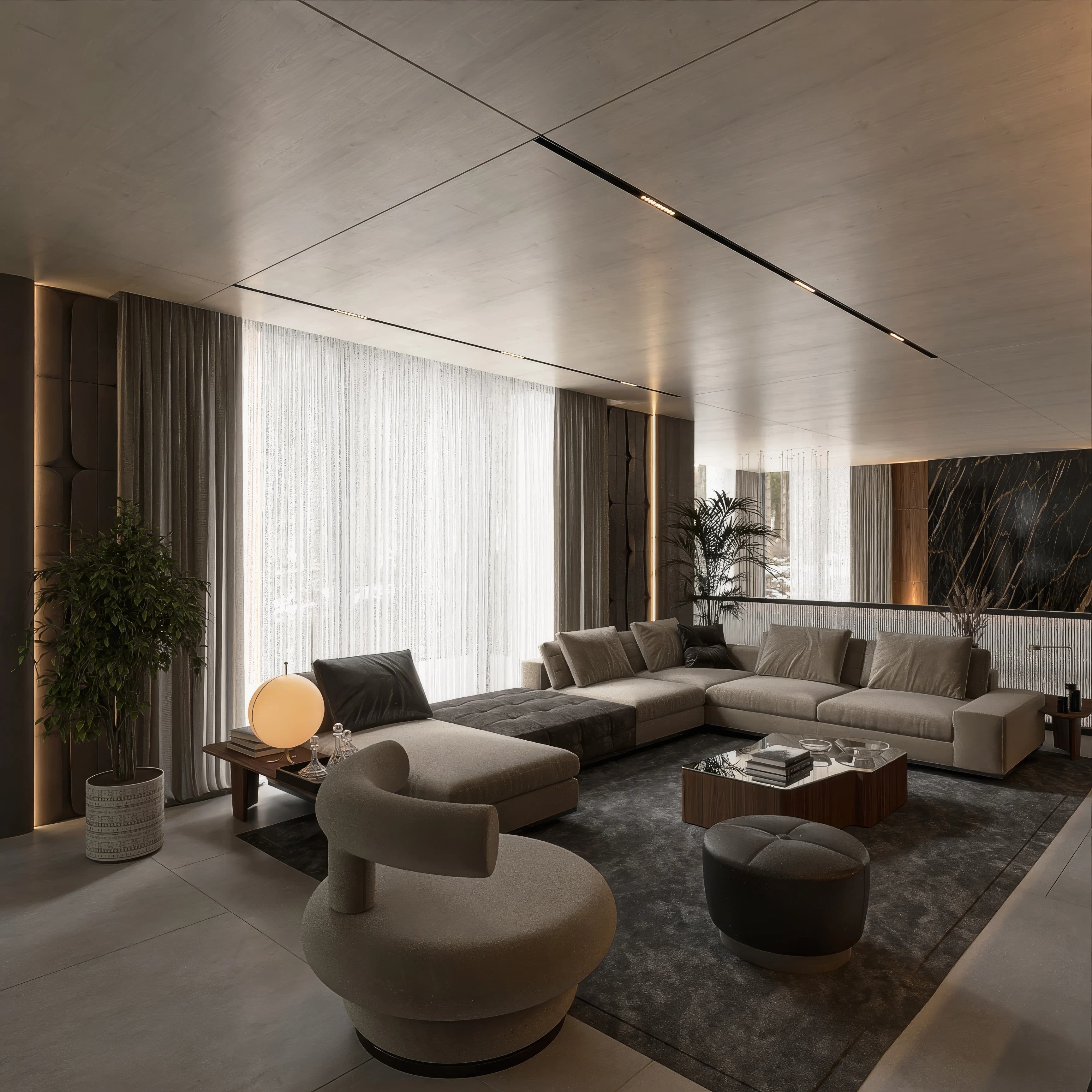 Kanada Villa / Yaşam alanı — proje görselleri görselleştirmesi