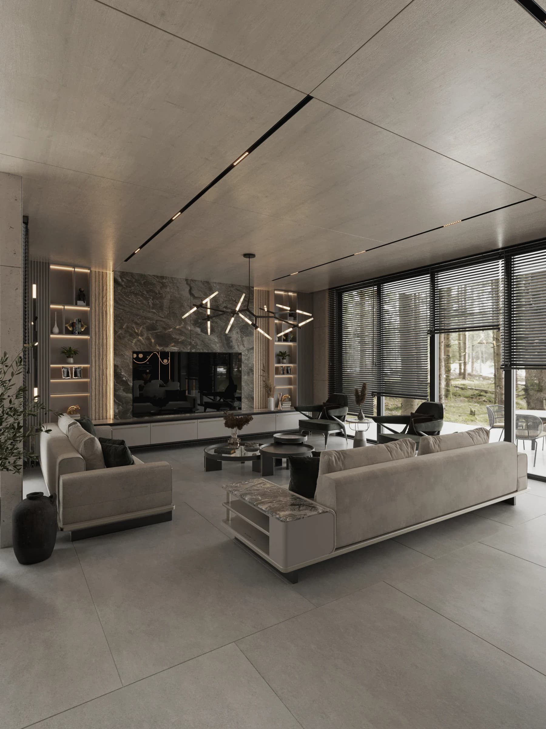 Kanada Villa / Yaşam alanı — mutfak görselleştirmesi