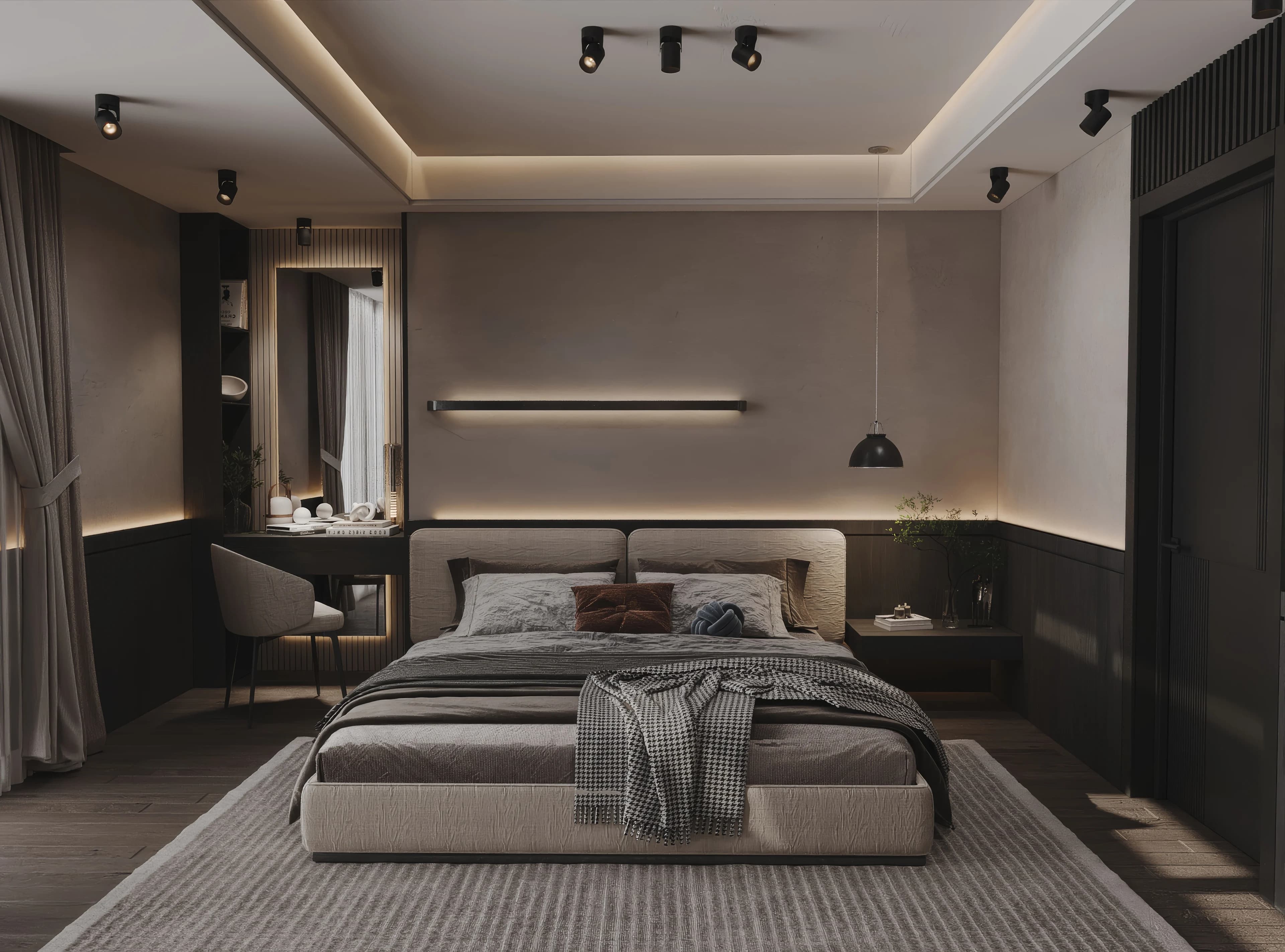 Kanada Villa / Yaşam alanı — misafir odası görselleştirmesi