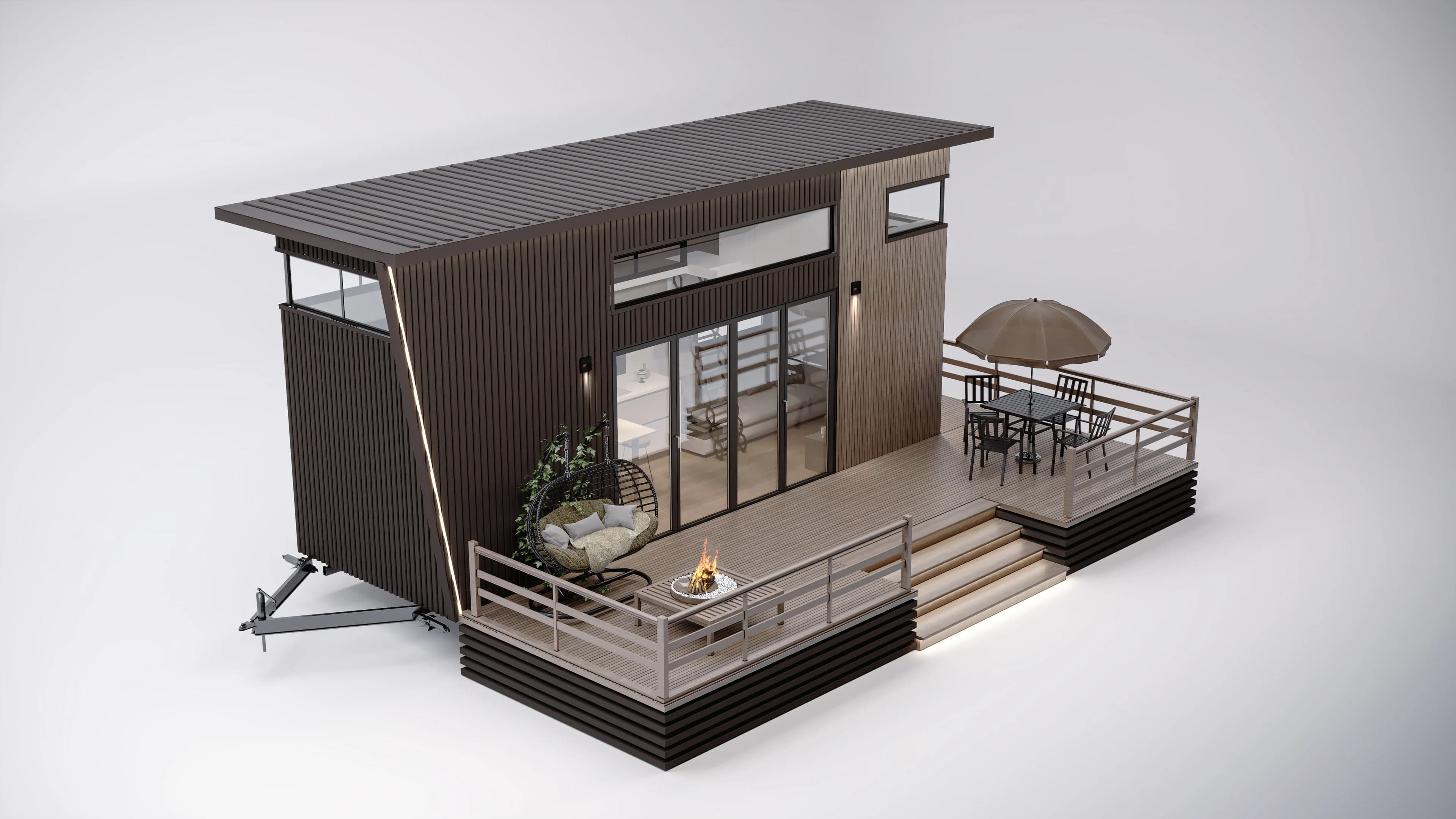 Monaco Tiny House — stüdyo renderları görselleştirmesi