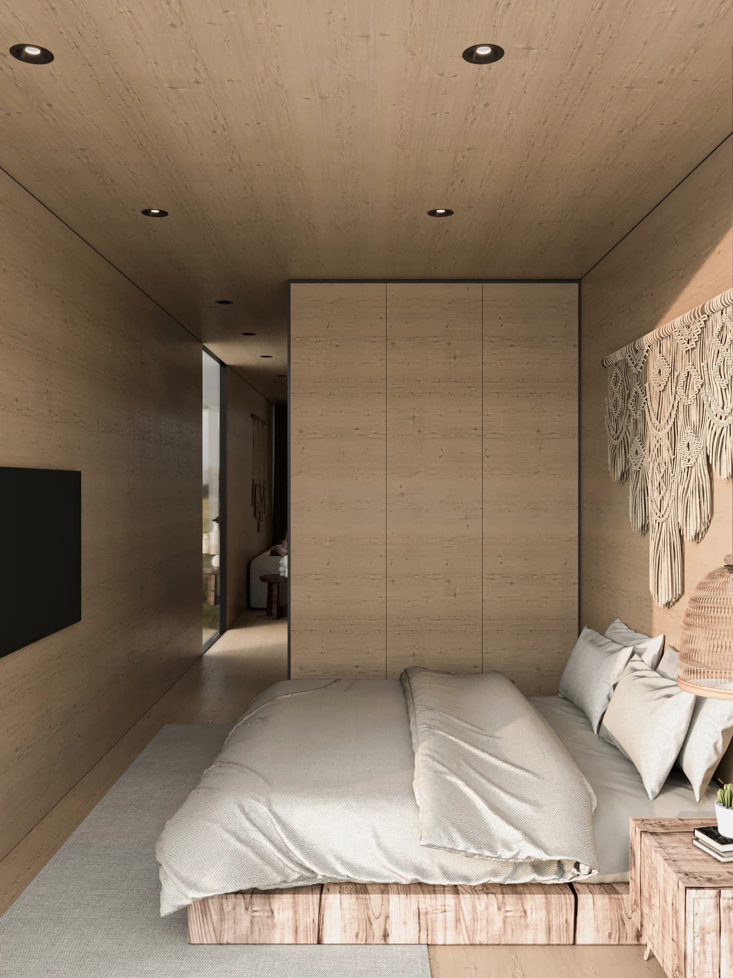 Riba Tiny House — iç mekân görselleştirmesi