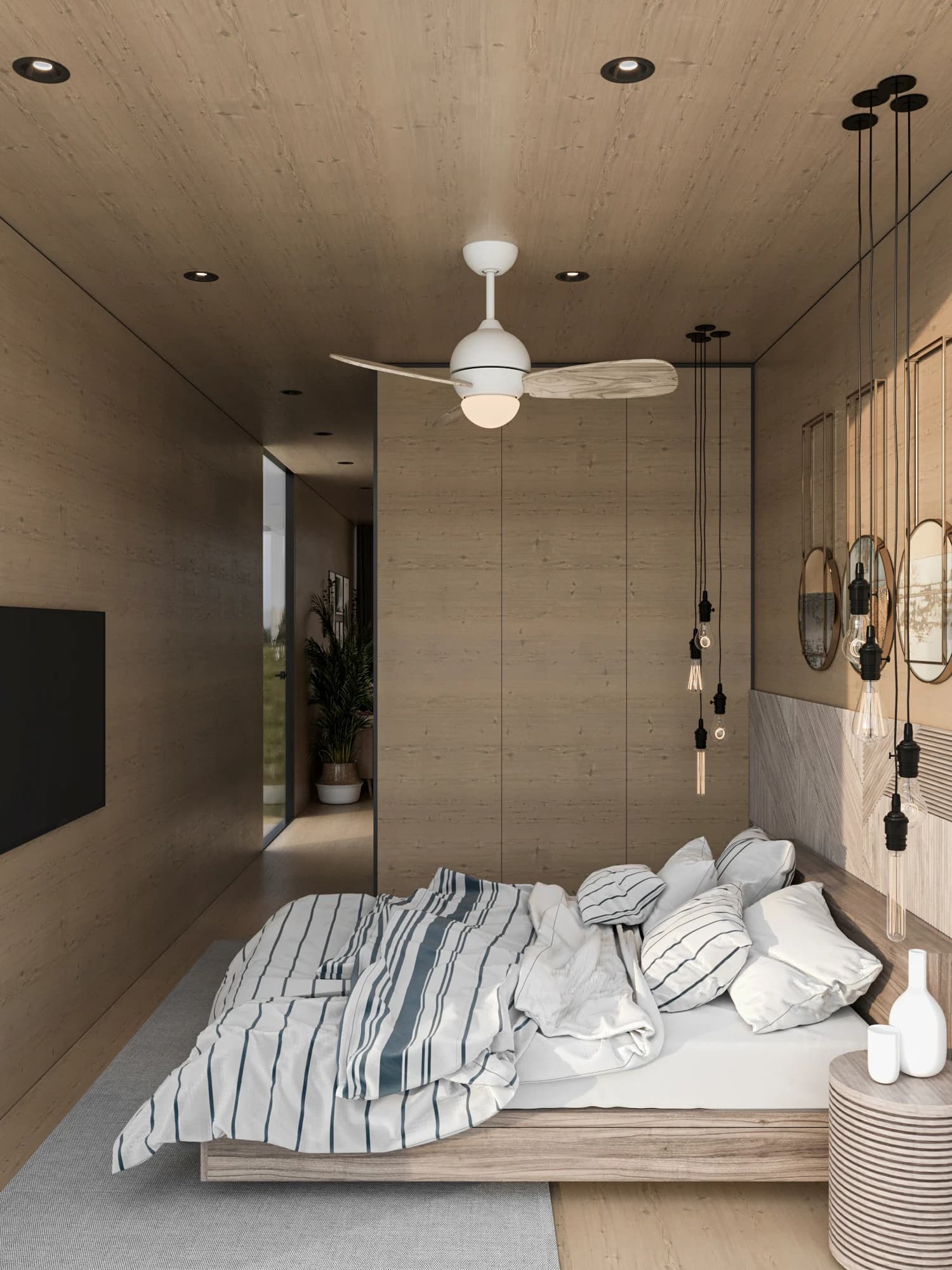 Riba Tiny House — iç mekân görselleştirmesi