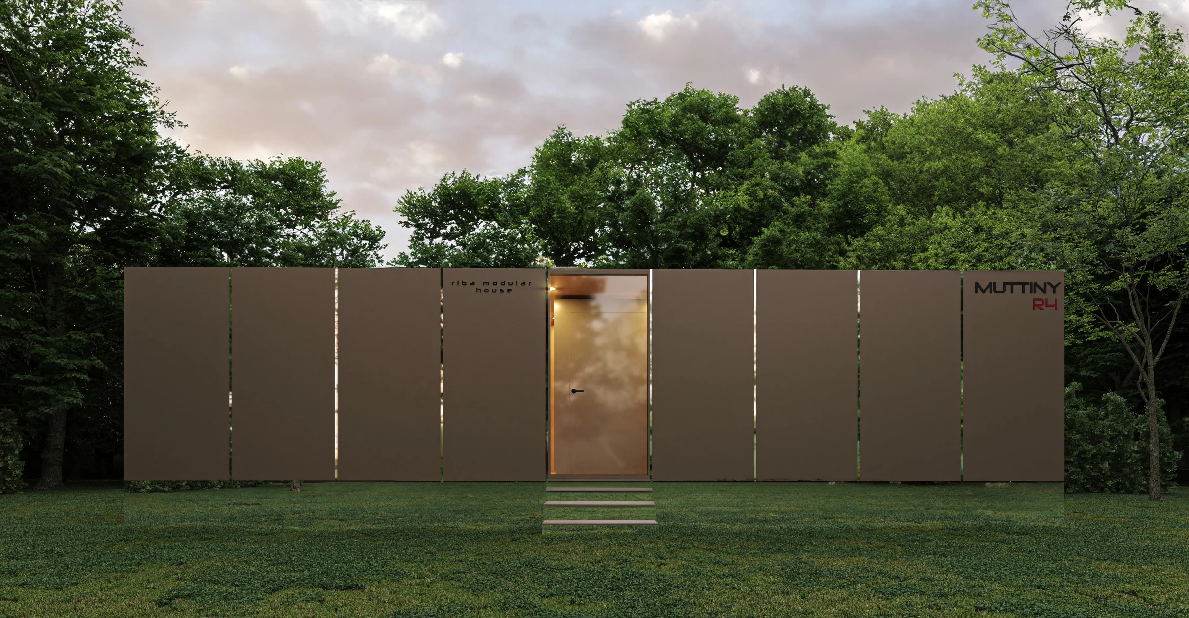 Riba Tiny House — dış görünüş görselleştirmesi