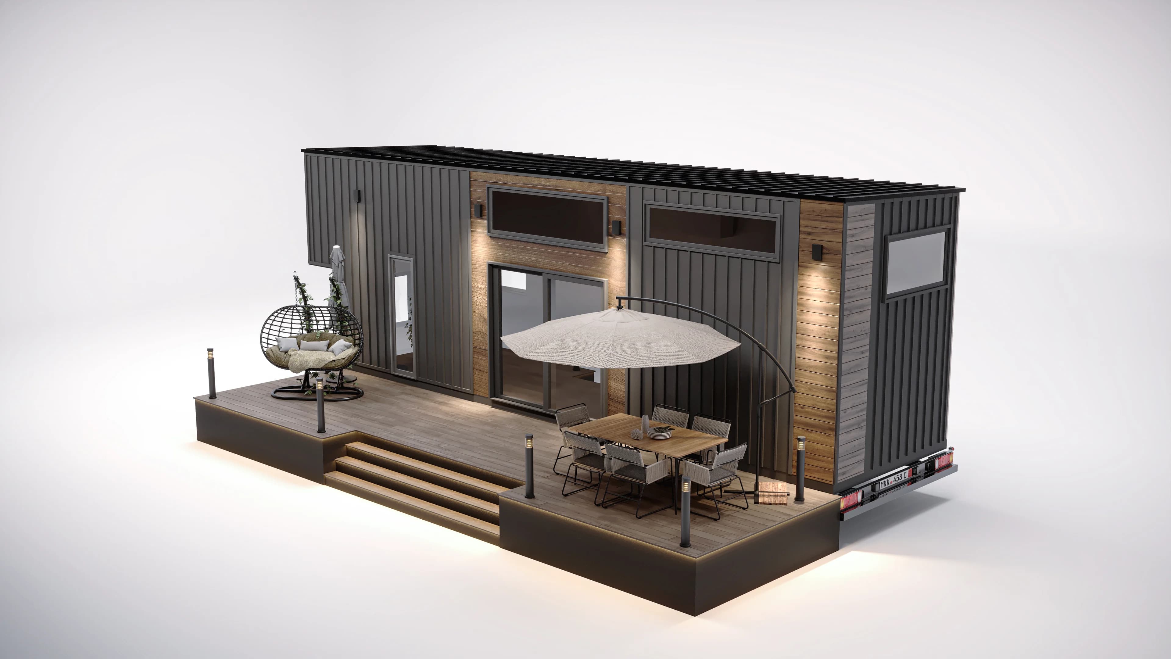 Sebra Tiny House — stüdyo renderları görselleştirmesi