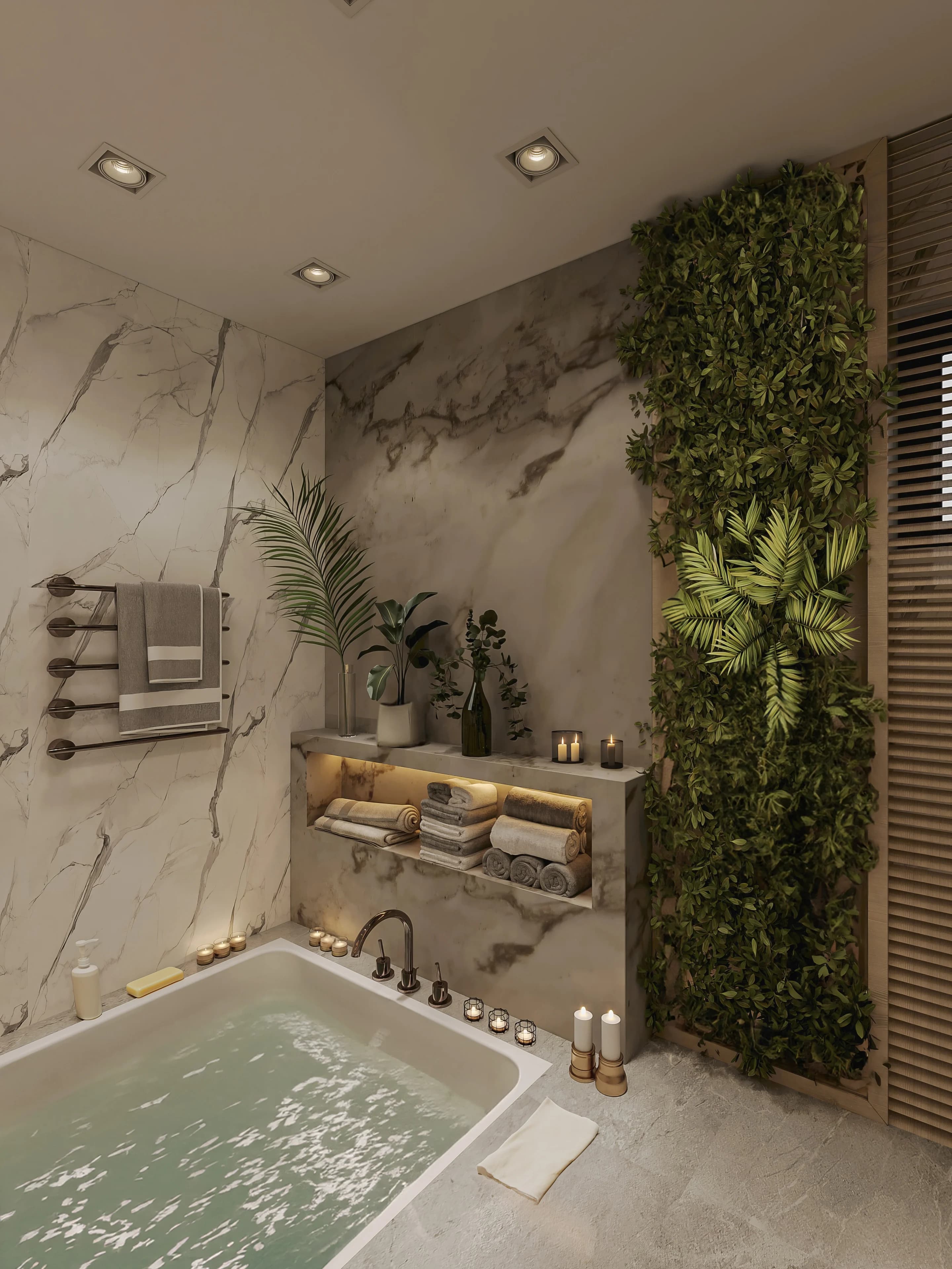 Sinan Akdoğan Villa — banyo görselleştirmesi