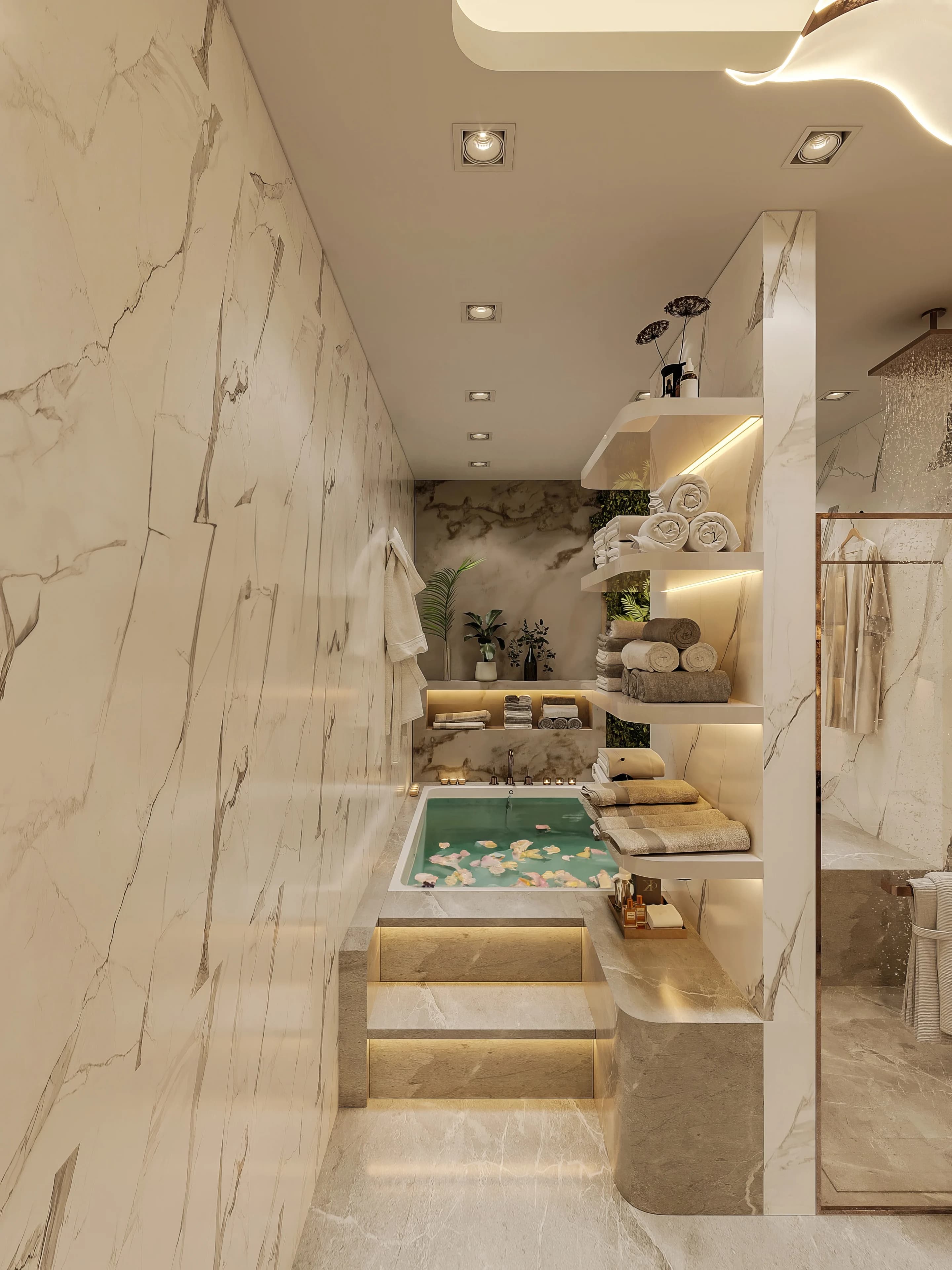 Sinan Akdoğan Villa — banyo görselleştirmesi