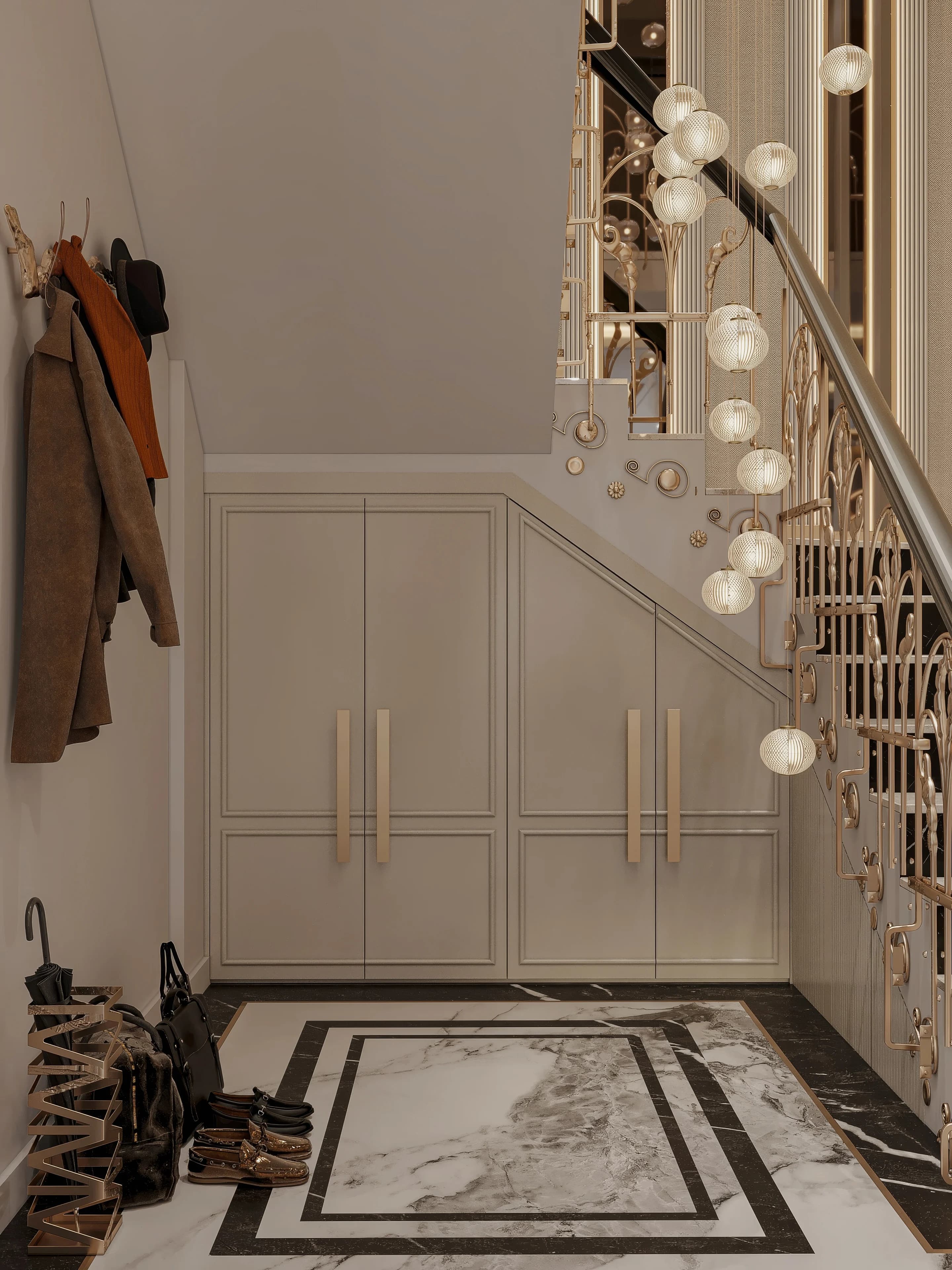 Sinan Akdoğan Villa — hol görselleştirmesi