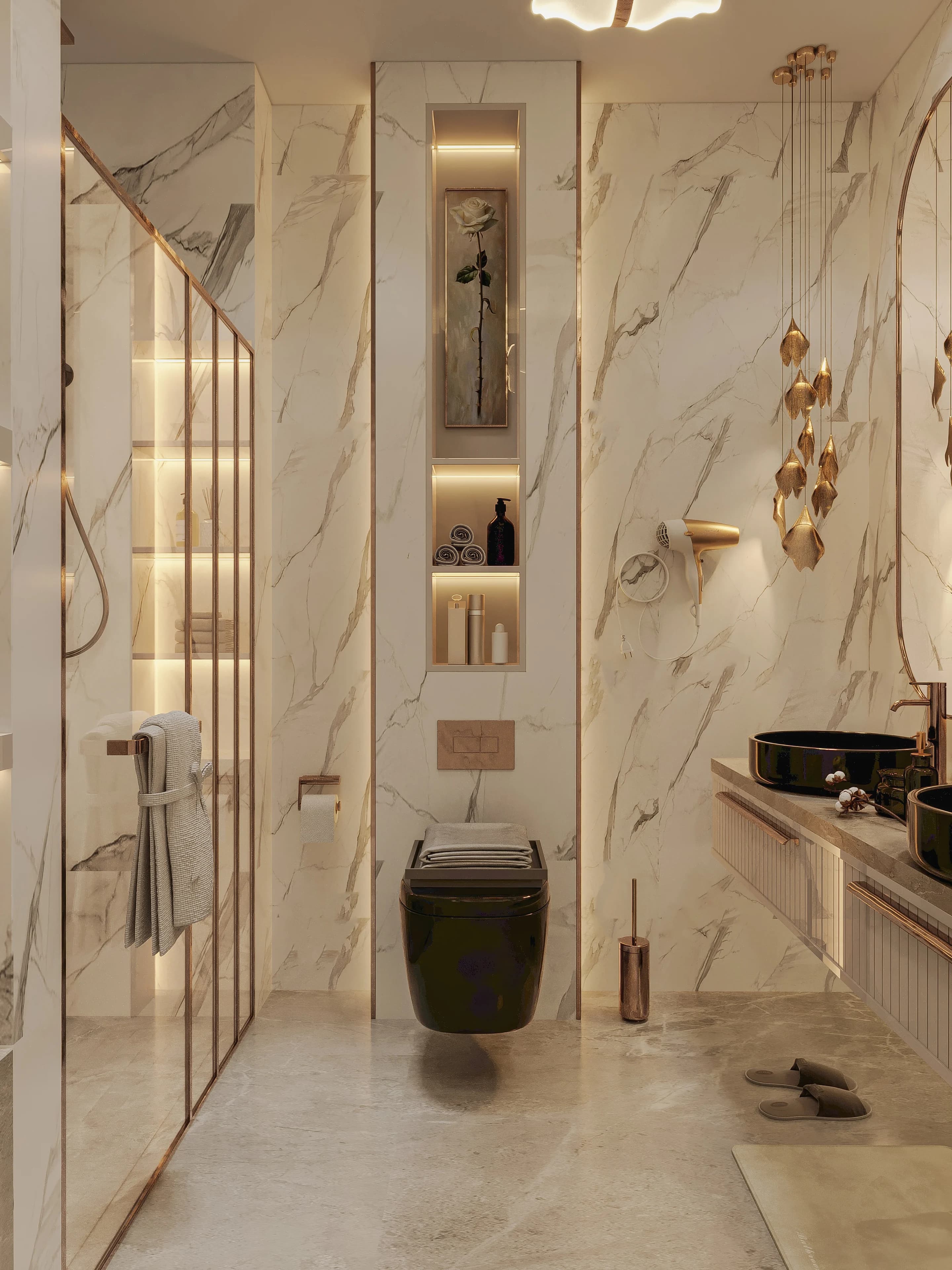 Sinan Akdoğan Villa — banyo görselleştirmesi