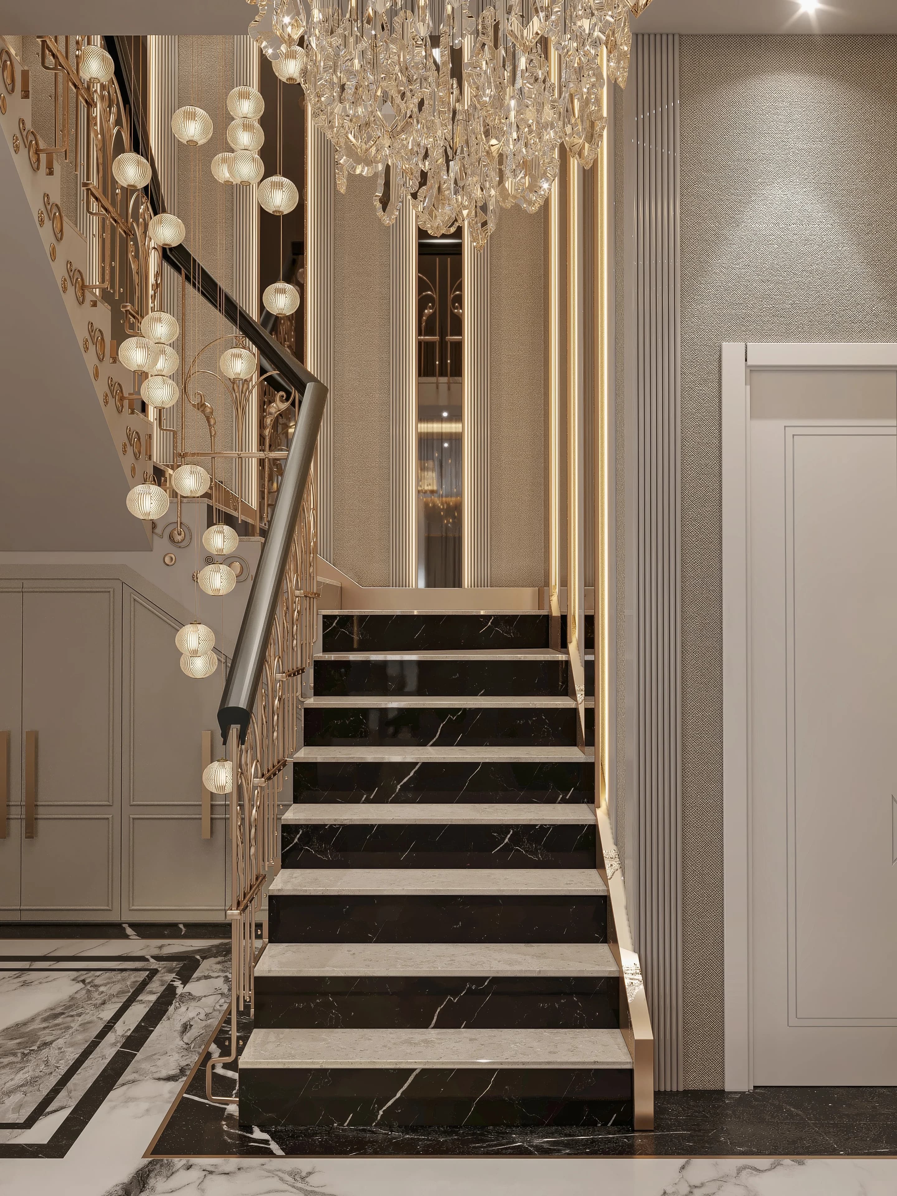 Sinan Akdoğan Villa — hol görselleştirmesi