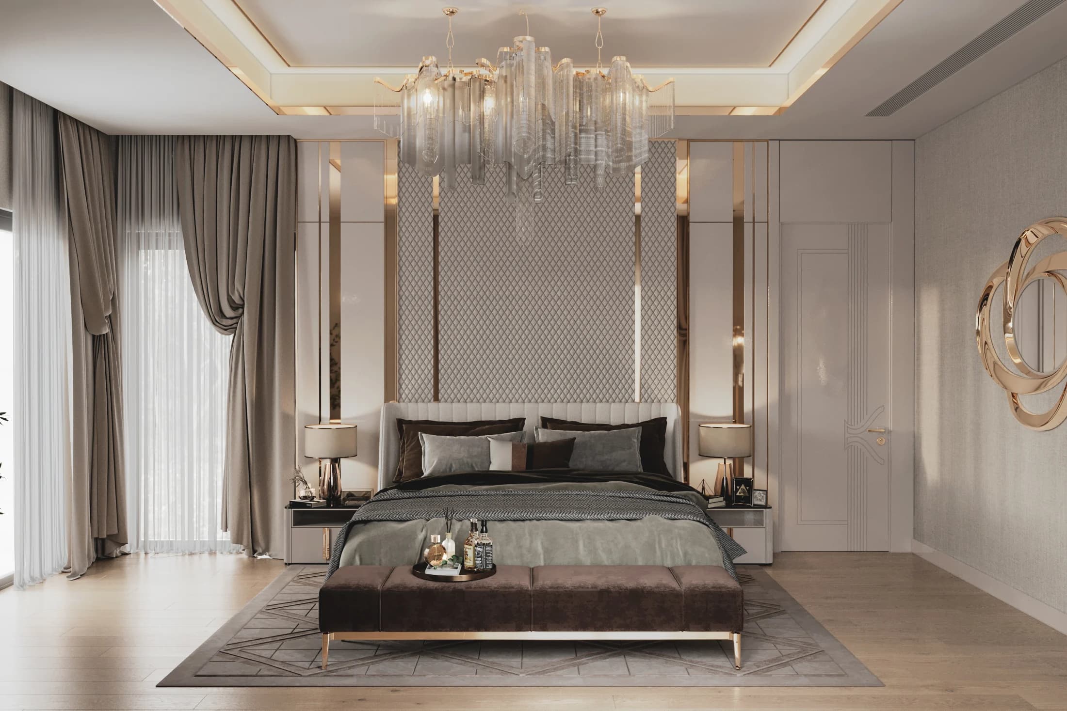 Sinan Akdoğan Villa — yatak odası görselleştirmesi