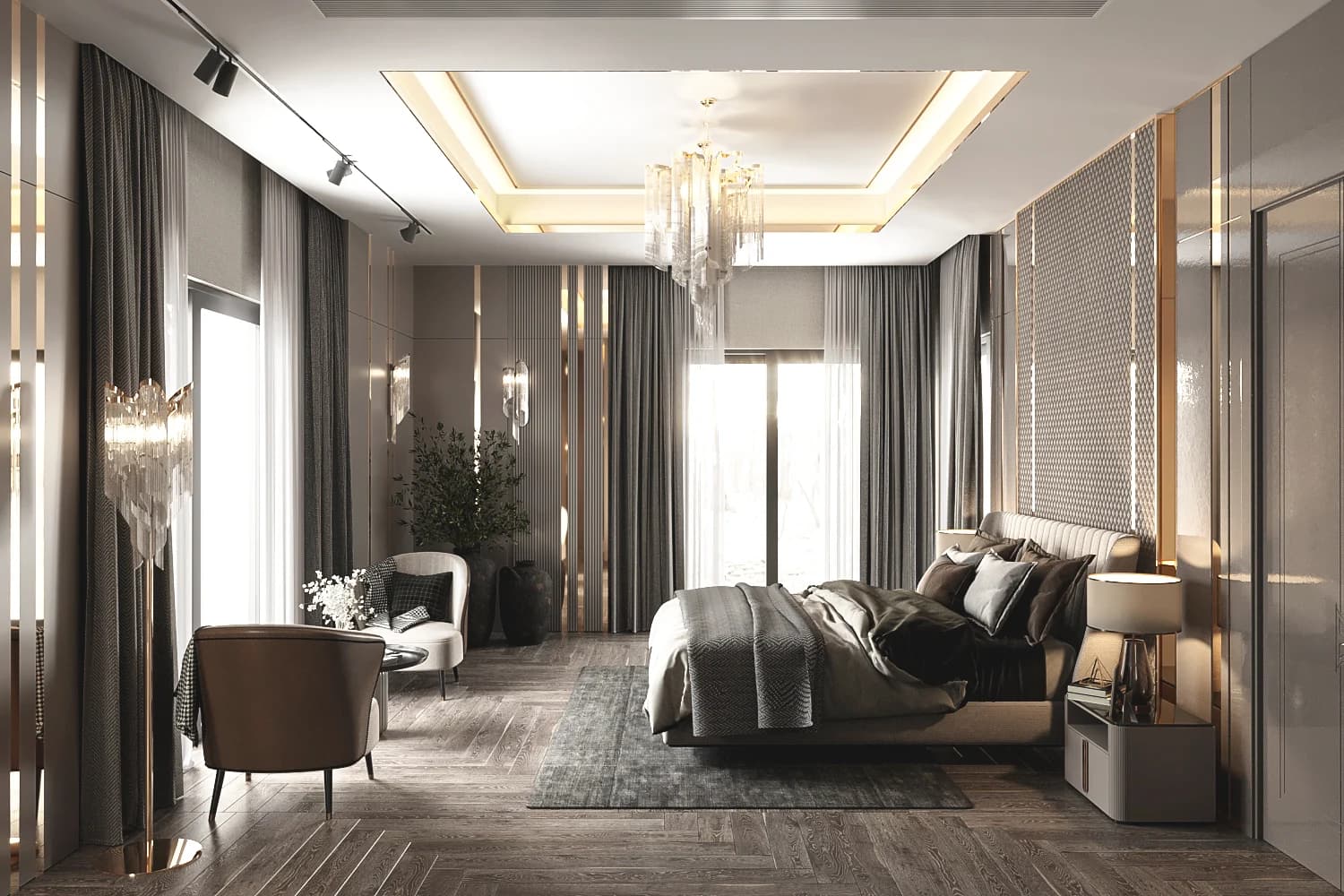 Sinan Akdoğan Villa — yatak odası görselleştirmesi