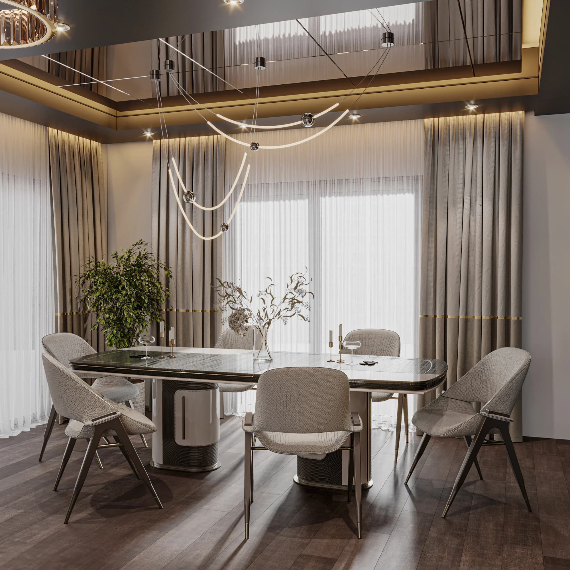 Sinan Akdoğan Villa — salon görselleştirmesi